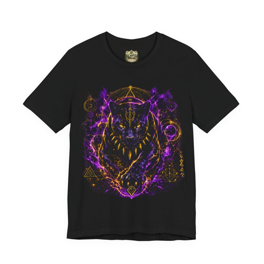 Black Panther Cosmic Guardian Tee – Sacred Geometry Streetwear | JR Vortex