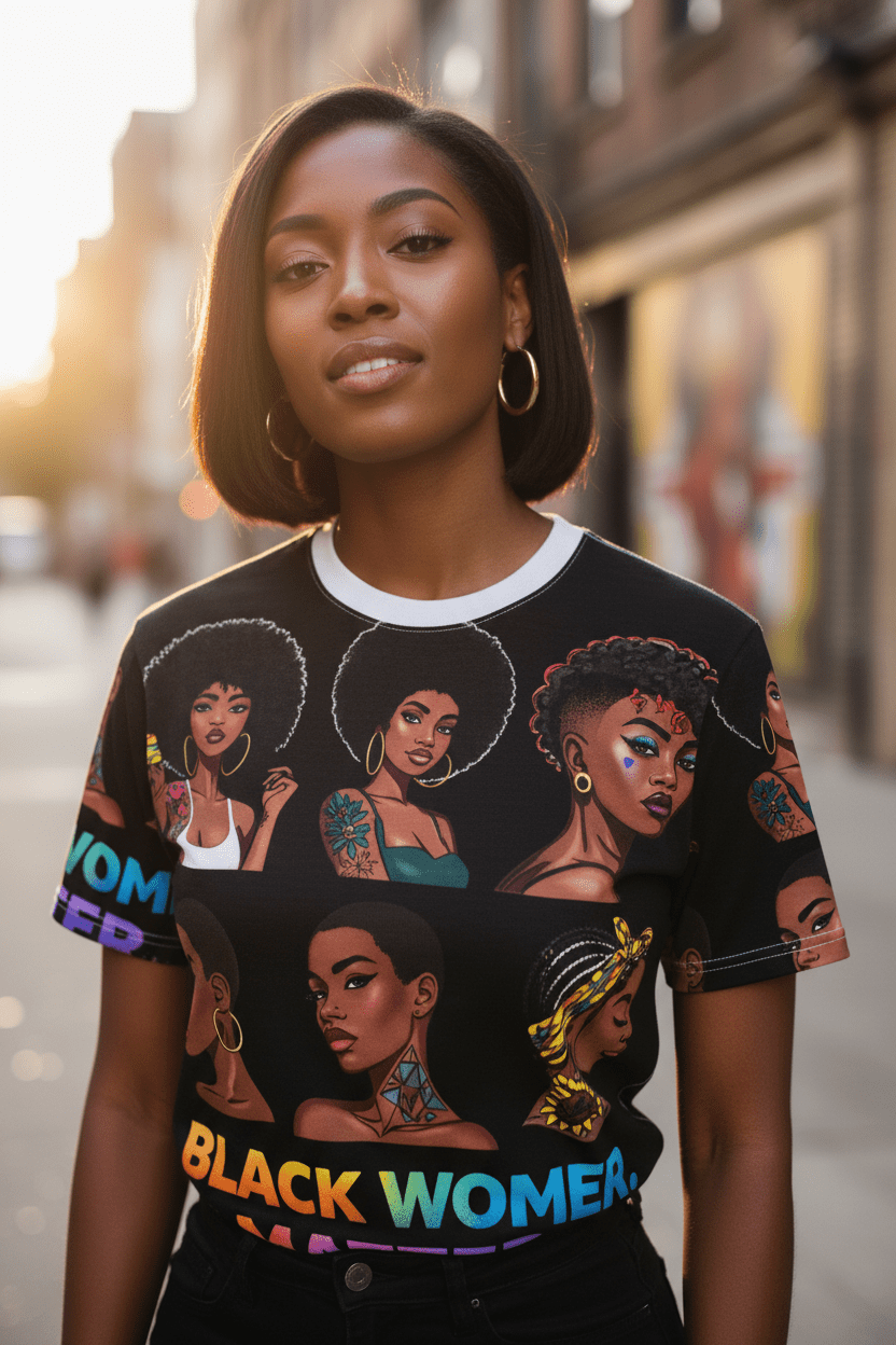 Black Women Matter Strong Portrait Lifestyle