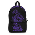 Boho Mushroom Backpack - Trendy Purple Floral Design, Perfect for School, Travel, Festivals, Nature Lovers, Eco-Friendly Printify