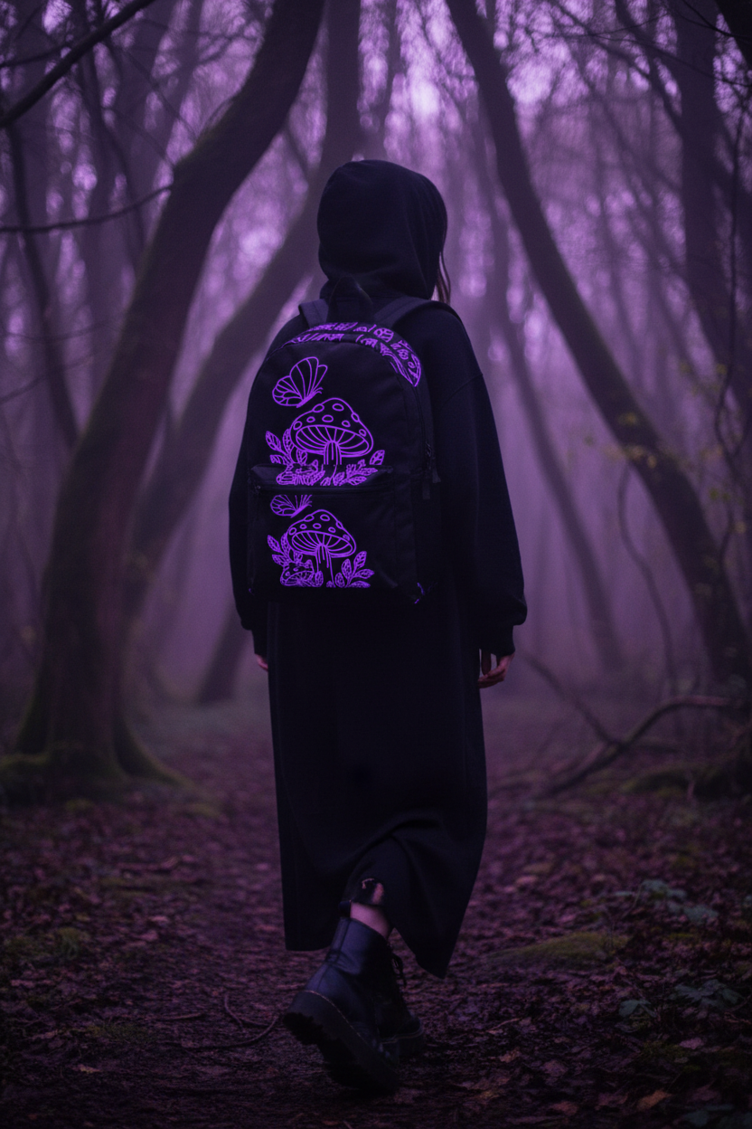 Boho Mushroom Backpack — Witchy Streetwear Lifestyle