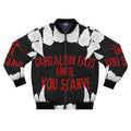 Bomber Jacket — "Capitalism Eats Until You Starve" Graphic Statement Jacket Printify