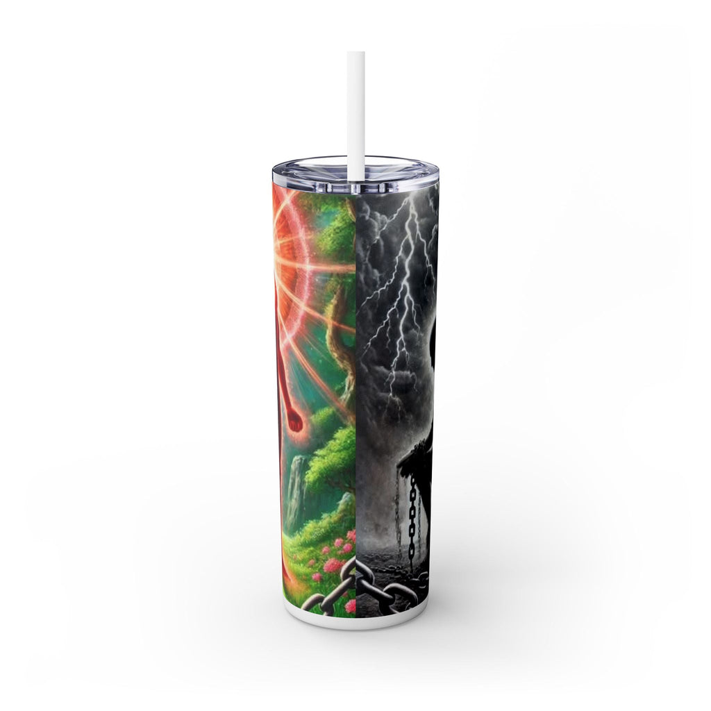 Skinny Tumbler with Straw, 20oz Printify
