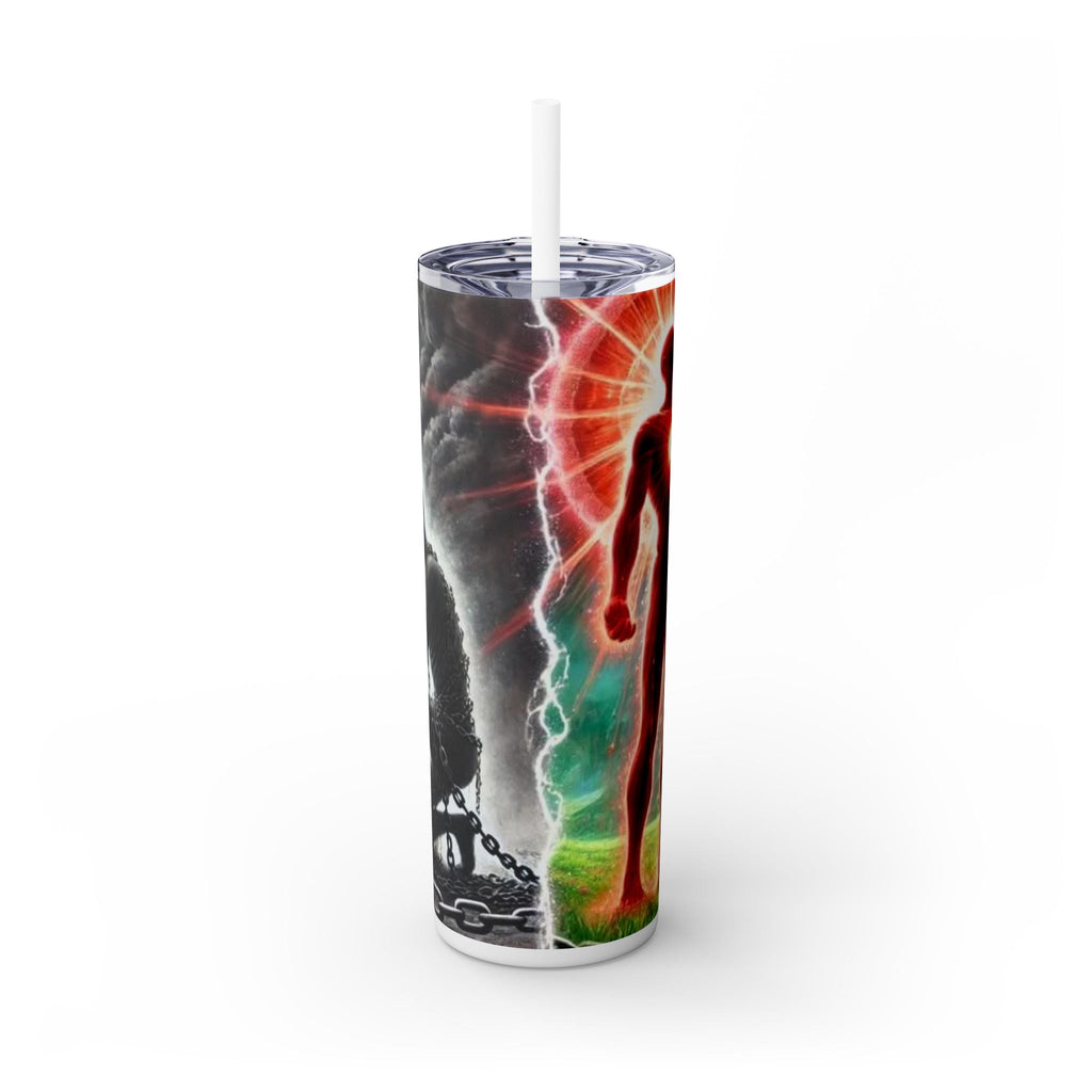 Skinny Tumbler with Straw, 20oz Printify