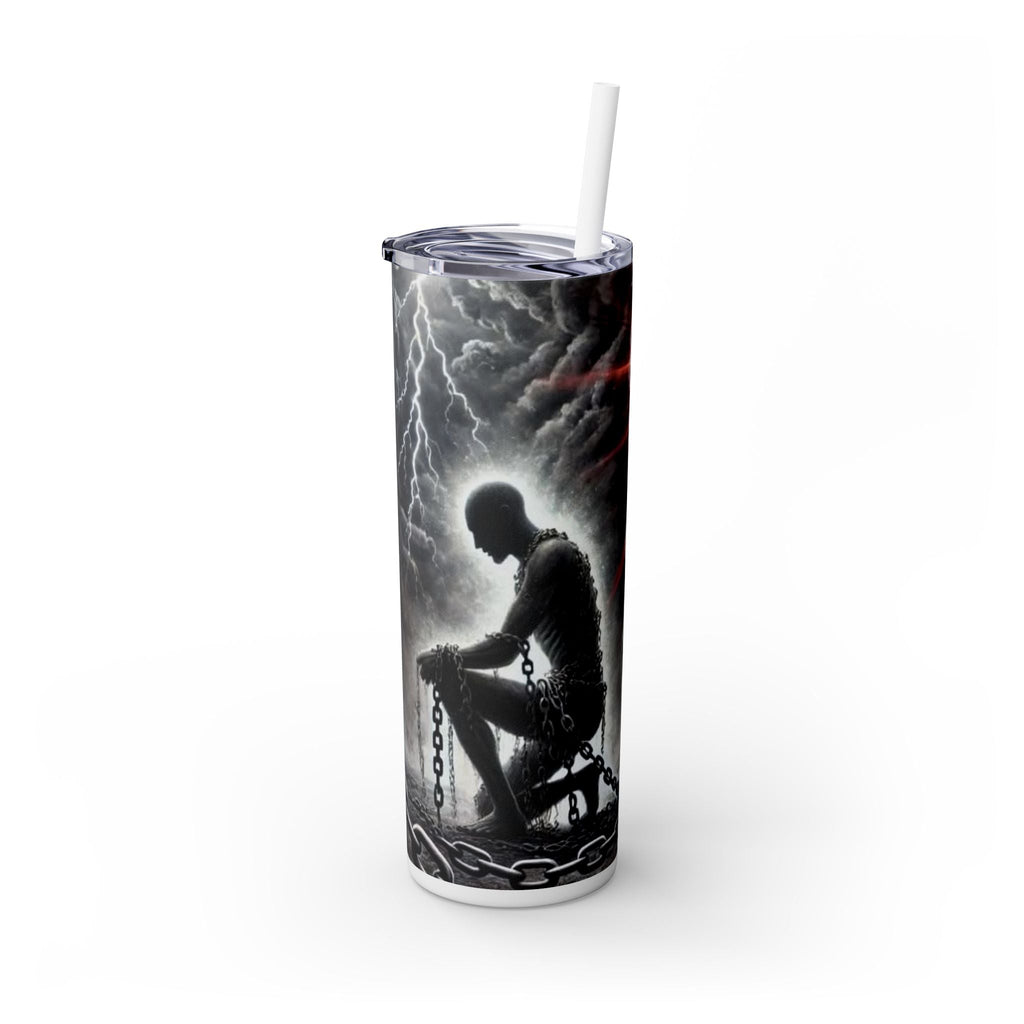 Skinny Tumbler with Straw, 20oz Printify