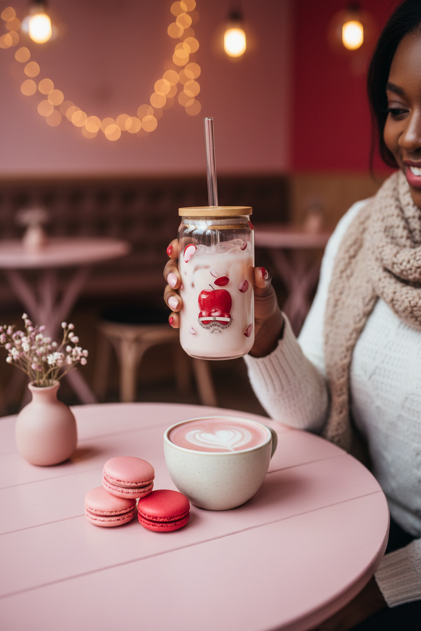 Café Aesthetic - Cherry Apple Sipper