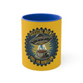 Cosmic Grind Coffee Mug — "Fuel the Rebellion" Retro Sci-Fi Accent Mug Printify