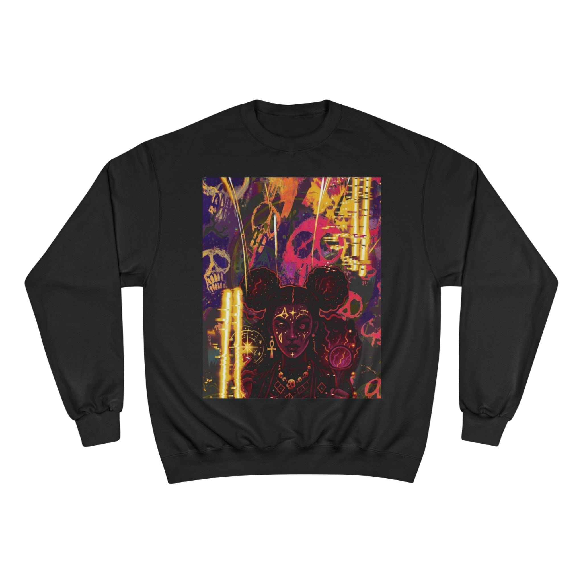 Celestial Flow Champion Sweatshirt — Stellar Moon & Star Pullover