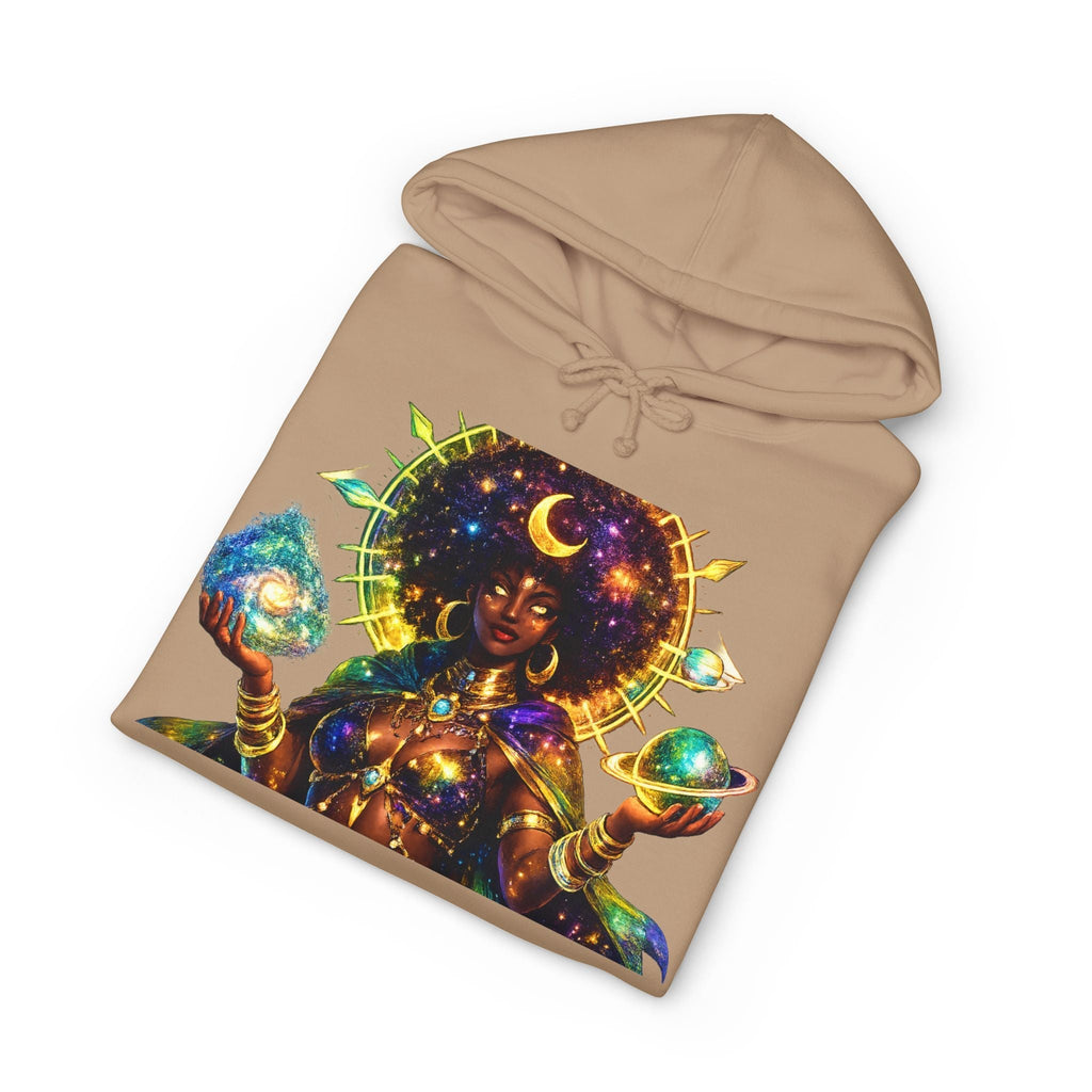 Celestial Goddess Hoodie – Afrocentric Cosmic Streetwear Hoodie Printify
