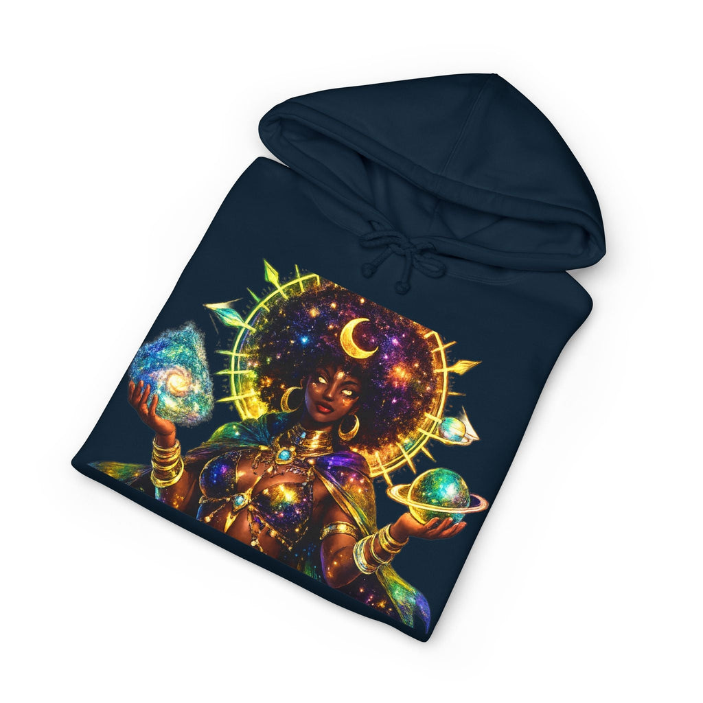 Celestial Goddess Hoodie – Afrocentric Cosmic Streetwear Hoodie Printify