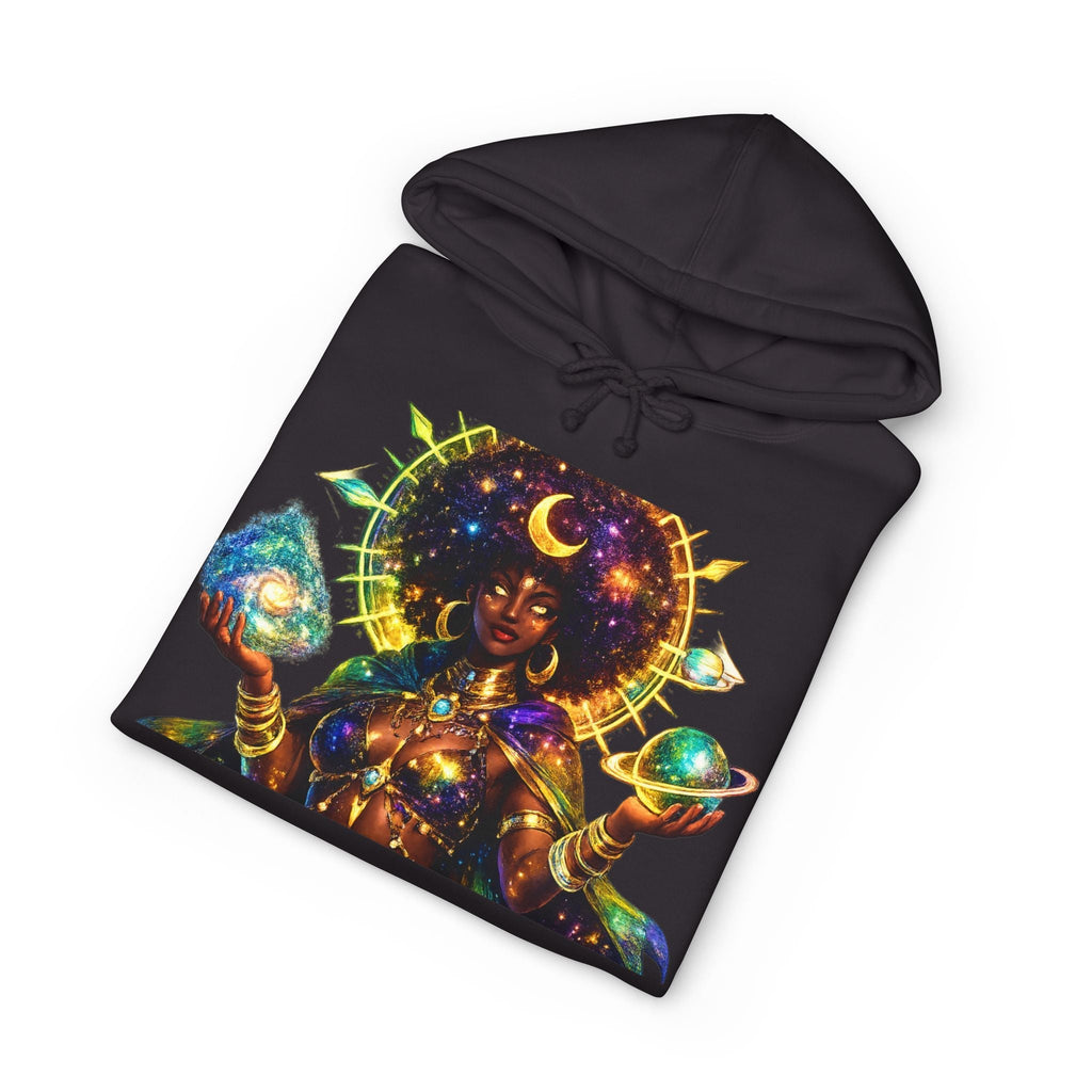 Celestial Goddess Hoodie – Afrocentric Cosmic Streetwear Hoodie Printify