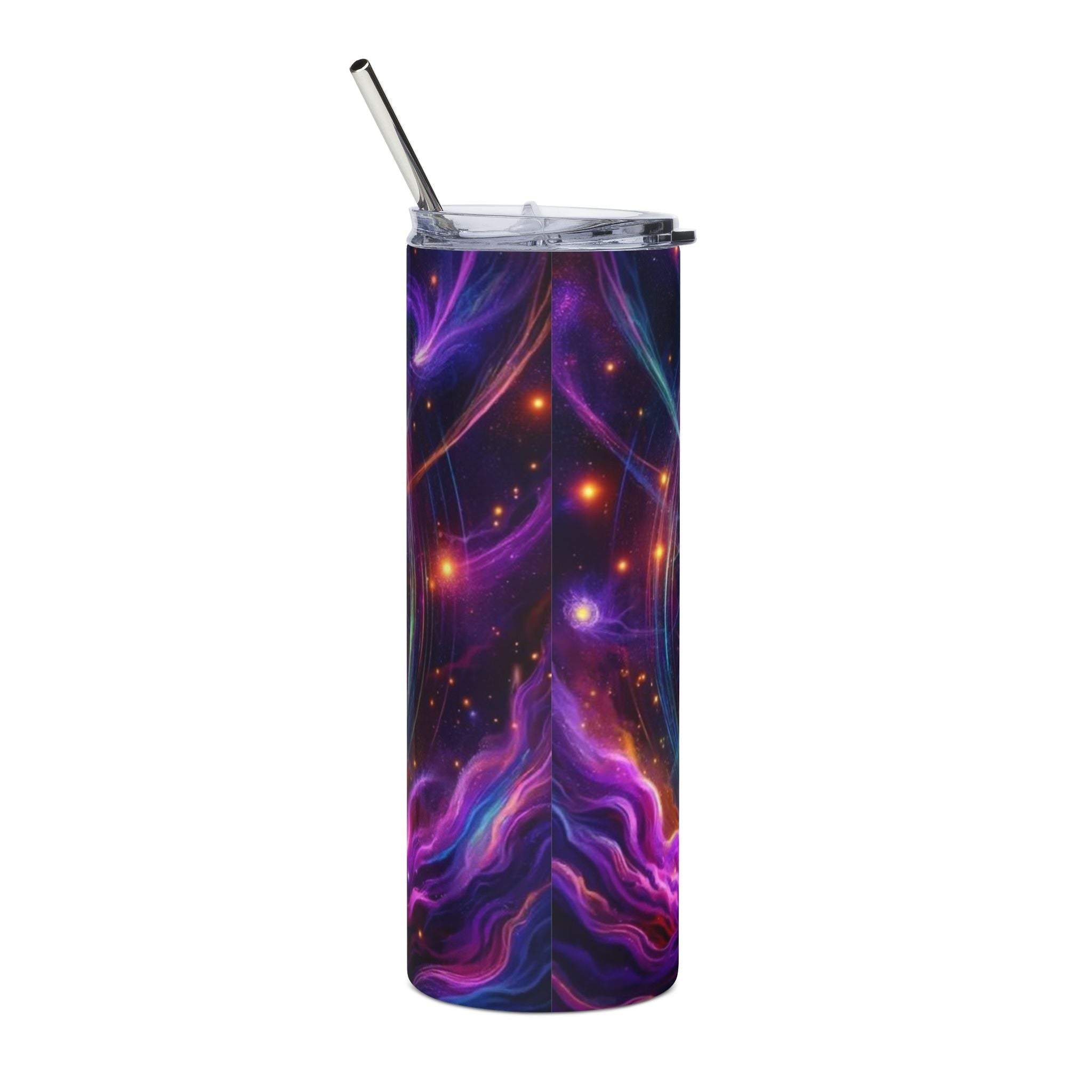 Celestial Stainless Steel Tumbler, 20oz | Vibrant Travel Mug, Infinity Design, Spiritual Gift, Yoga Accessory, Colorful Drinkware