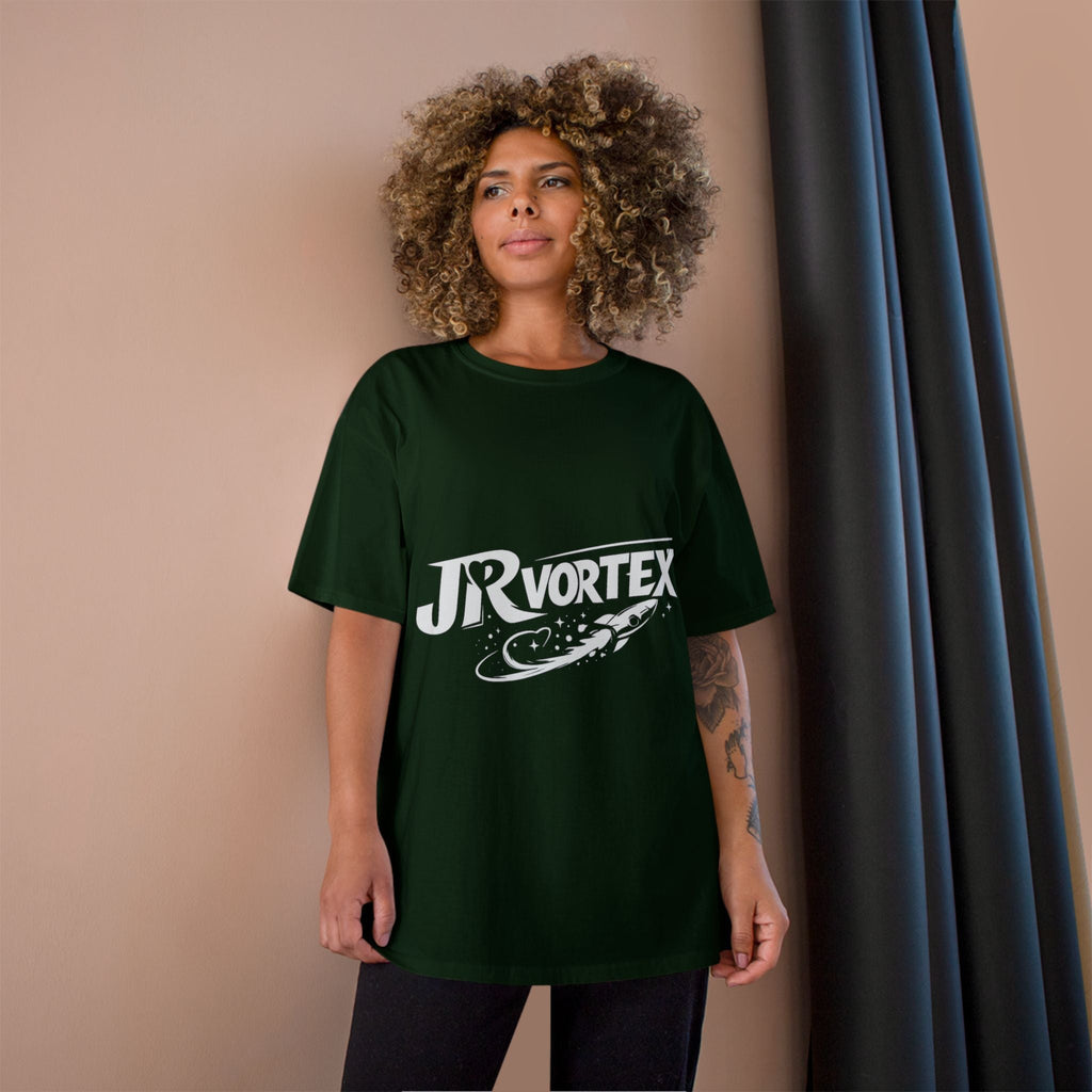 Champion T-Shirt — JR Vortex Retro Sports Logo Tee Printify