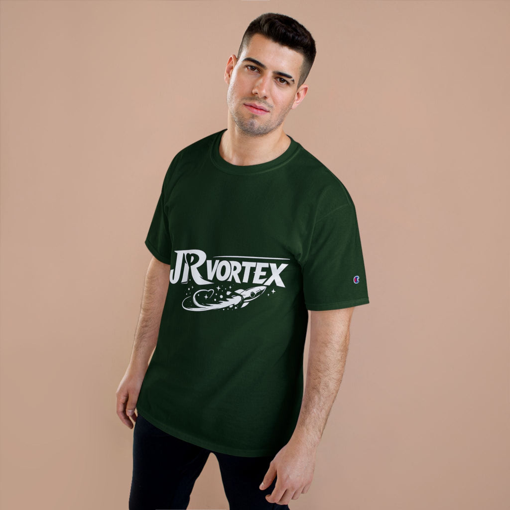 Champion T-Shirt — JR Vortex Retro Sports Logo Tee Printify