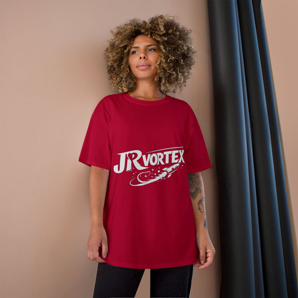 Champion T-Shirt — JR Vortex Retro Sports Logo Tee Printify