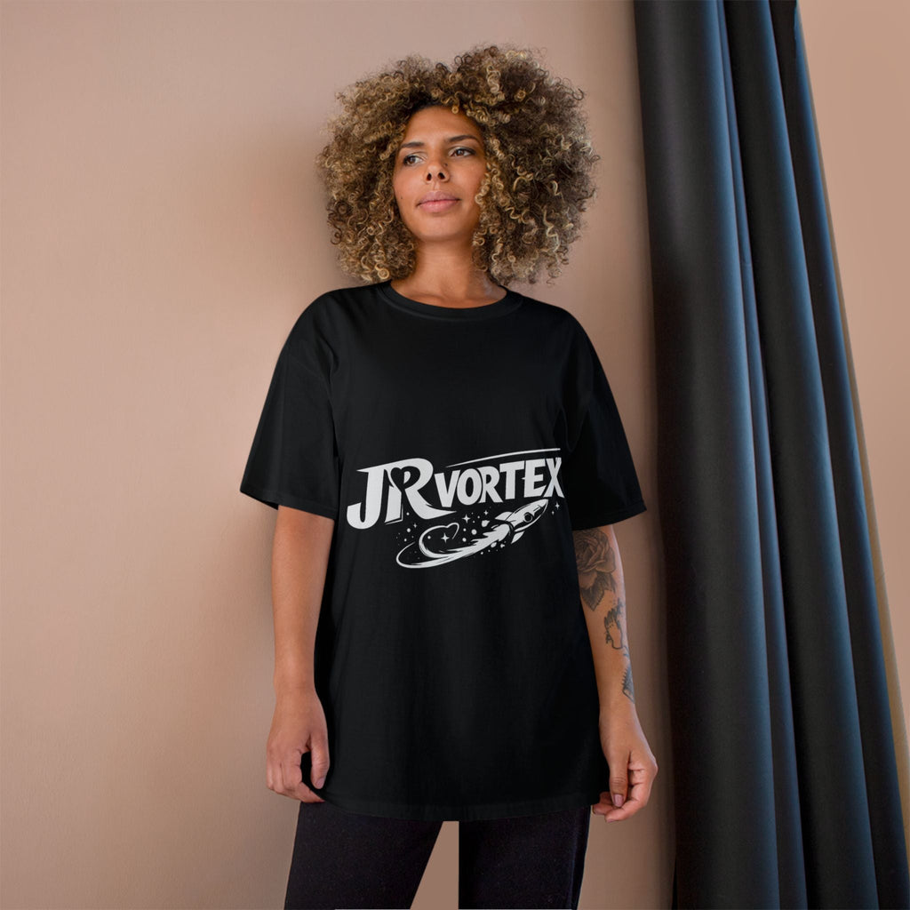Champion T-Shirt — JR Vortex Retro Sports Logo Tee Printify