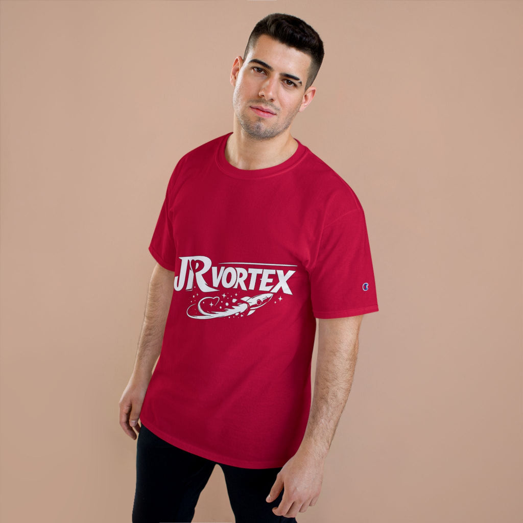 Champion T-Shirt — JR Vortex Retro Sports Logo Tee Printify