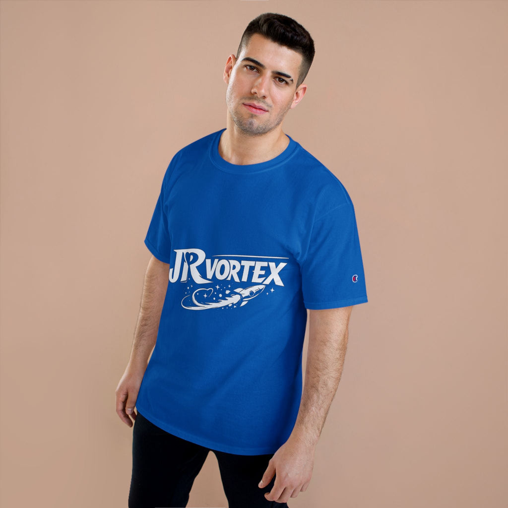 Champion T-Shirt — JR Vortex Retro Sports Logo Tee Printify