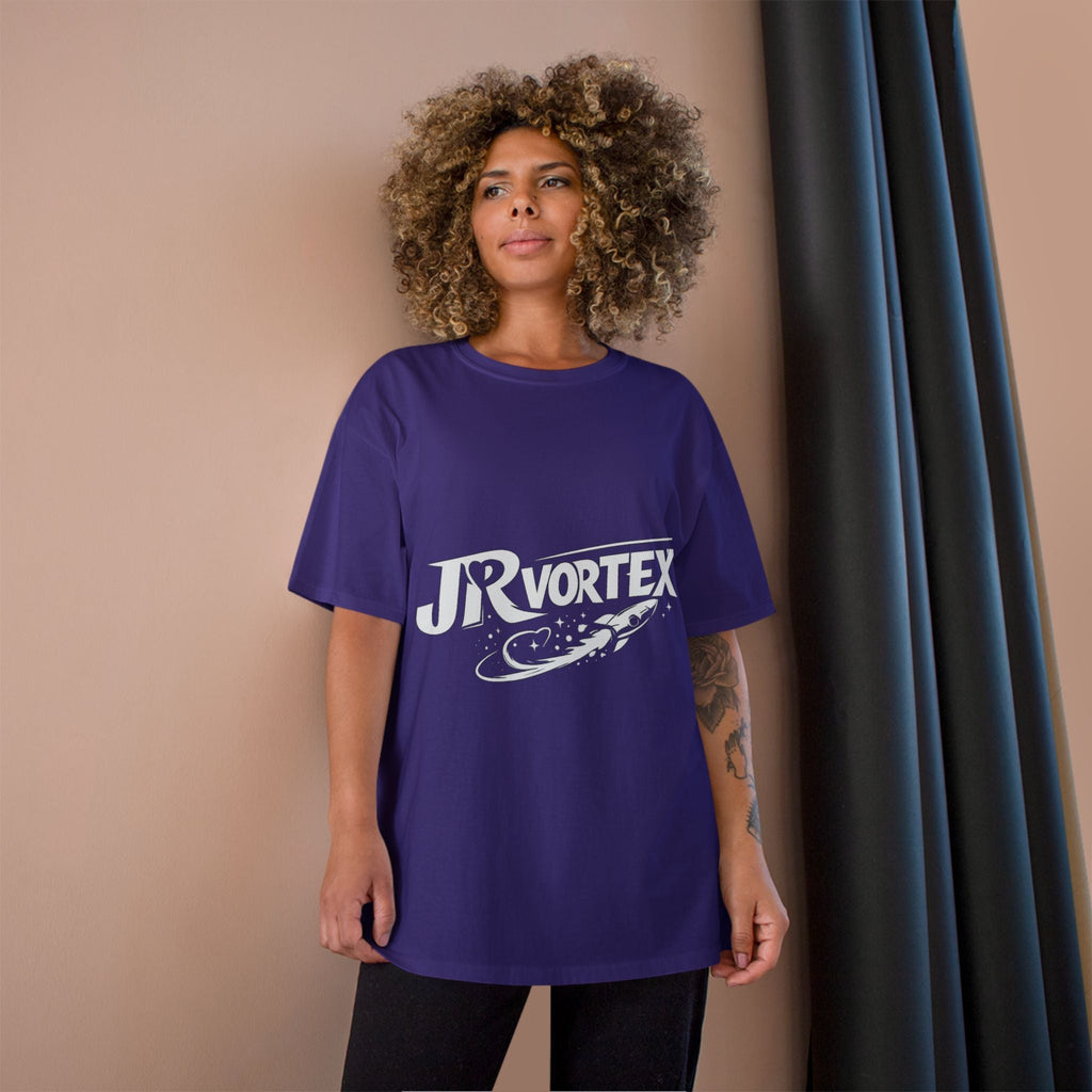 Champion T-Shirt — JR Vortex Retro Sports Logo Tee Printify
