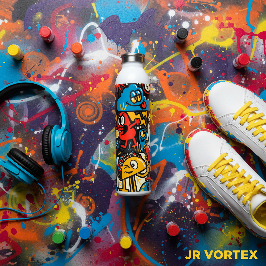 Chaos Theory Bottle – Flat Lay + Watermark
