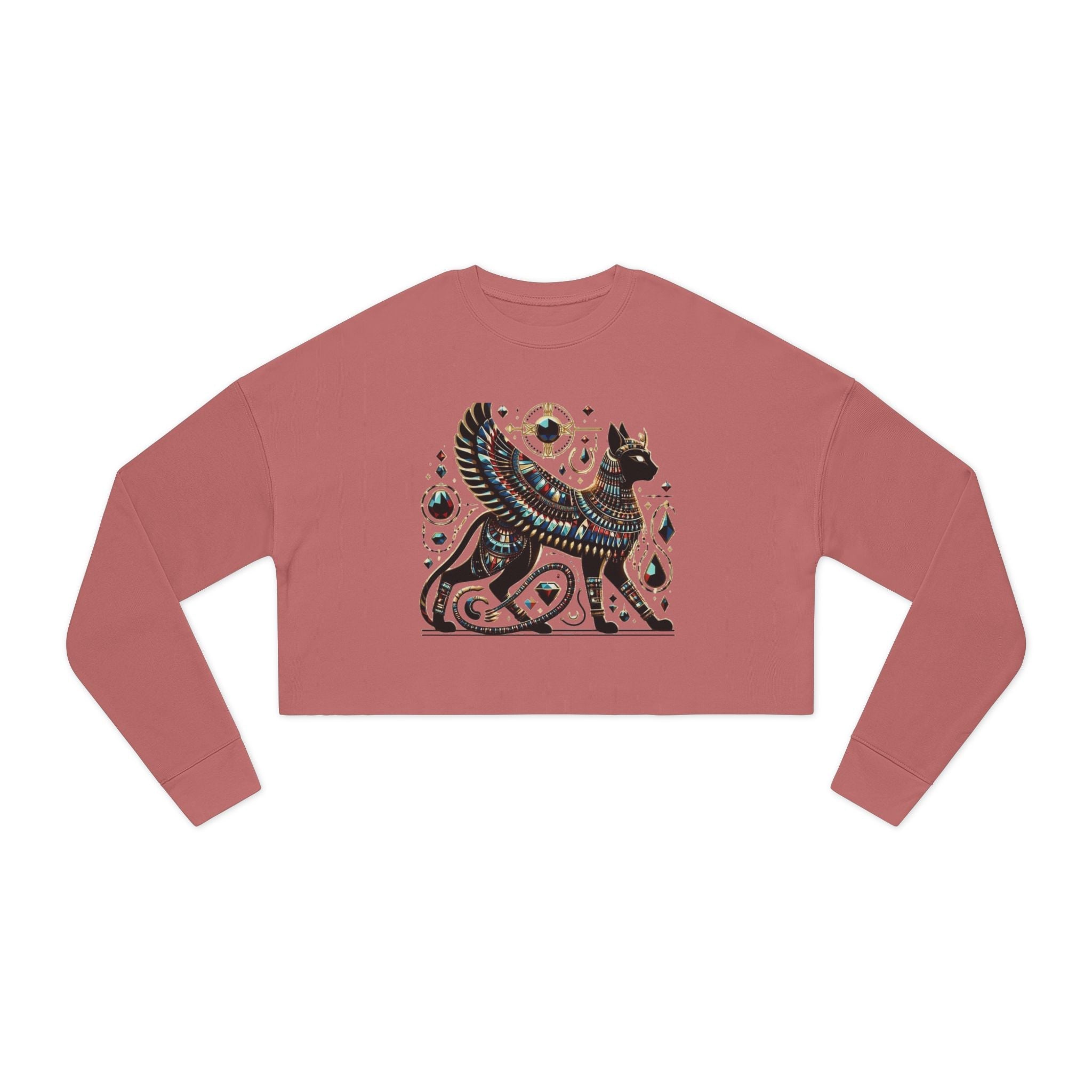 Chic Cat-Themed Women's Cropped Sweatshirt - Perfect for Everyday Wear, Cozy Casual Style, Gift for Cat Lovers, Trendy Fall Fashion, [...]