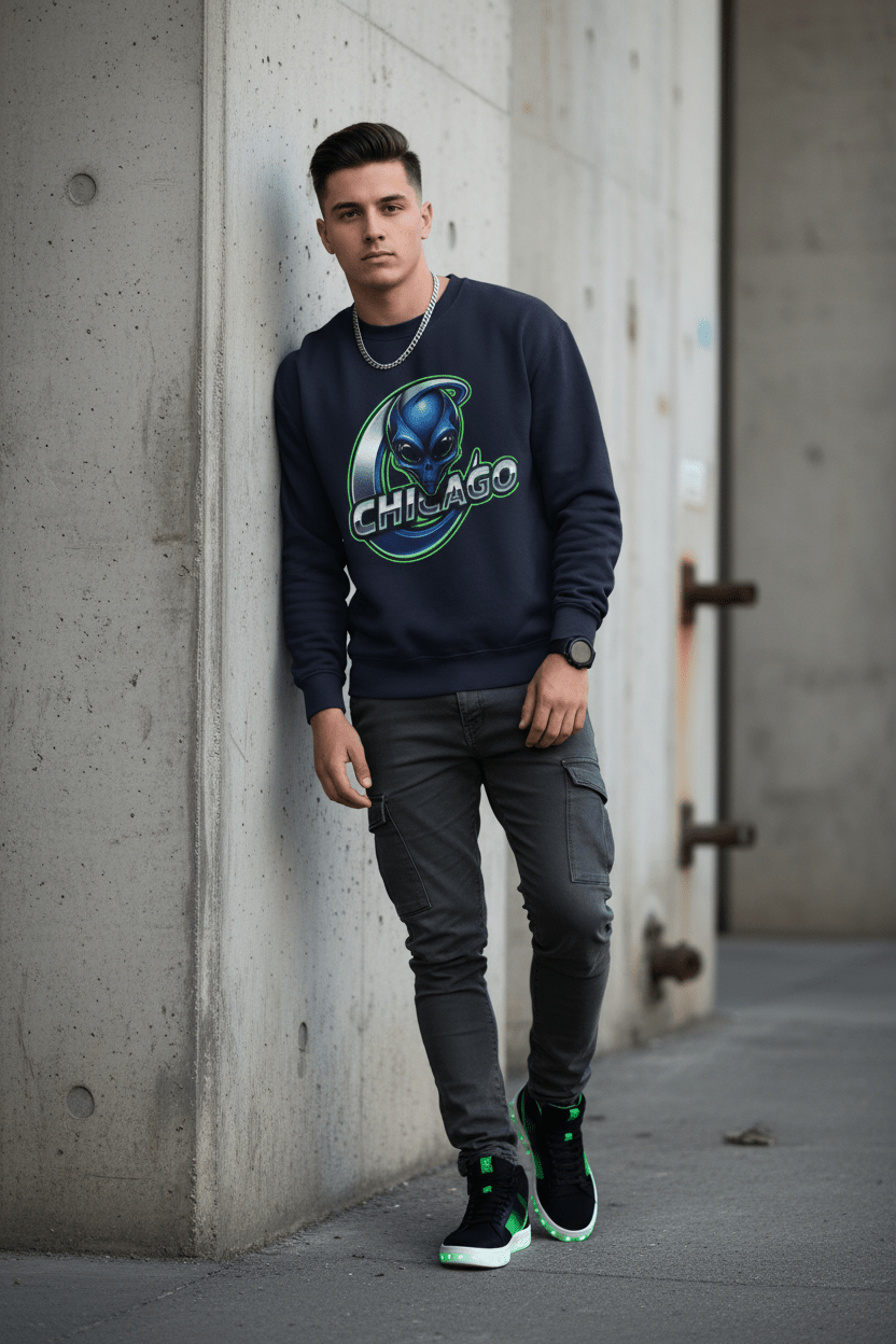 Chicago Aliens Sweatshirt Minimal