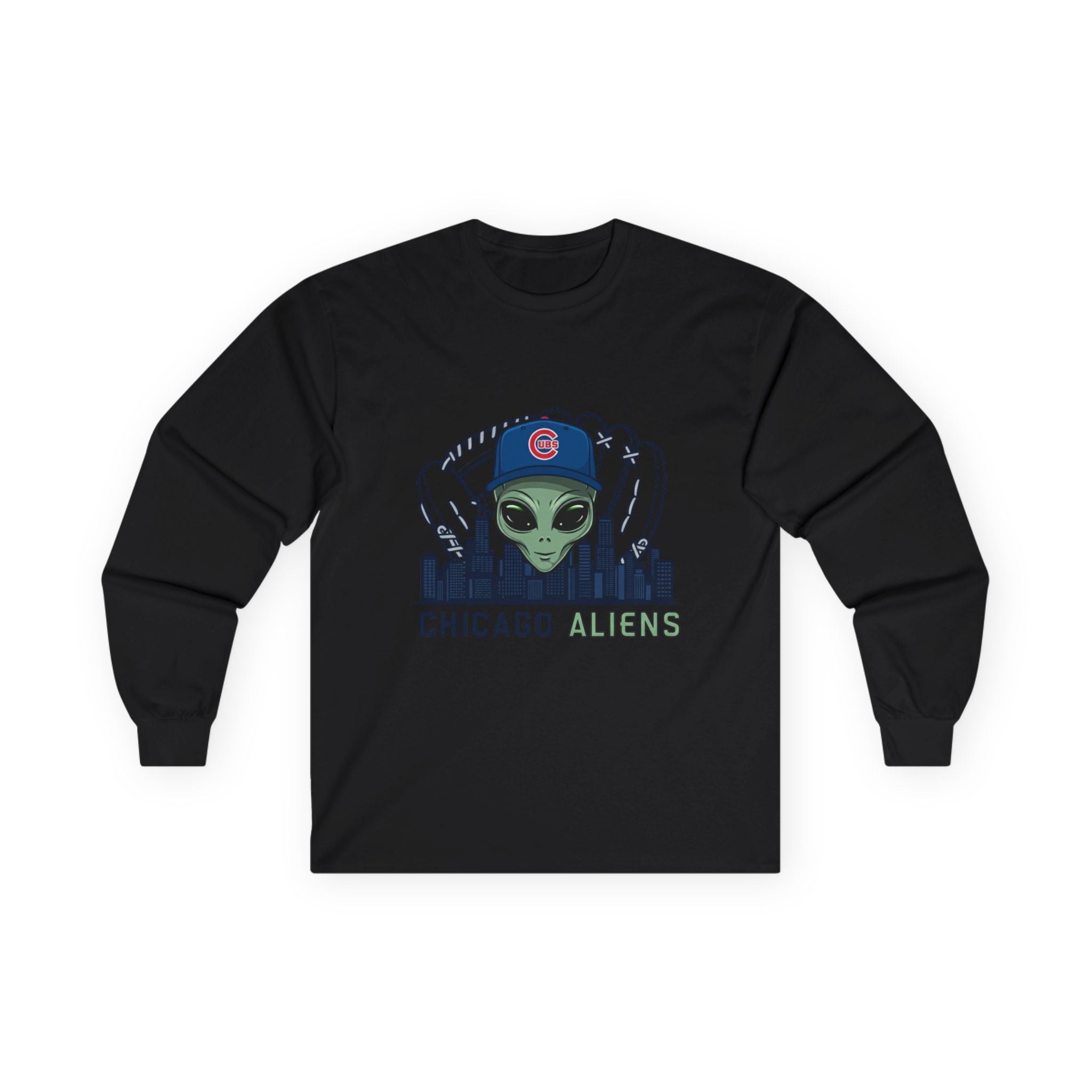Chicago Aliens Long Sleeve Tee — Premium Ultra Cotton Unisex Shirt Printify