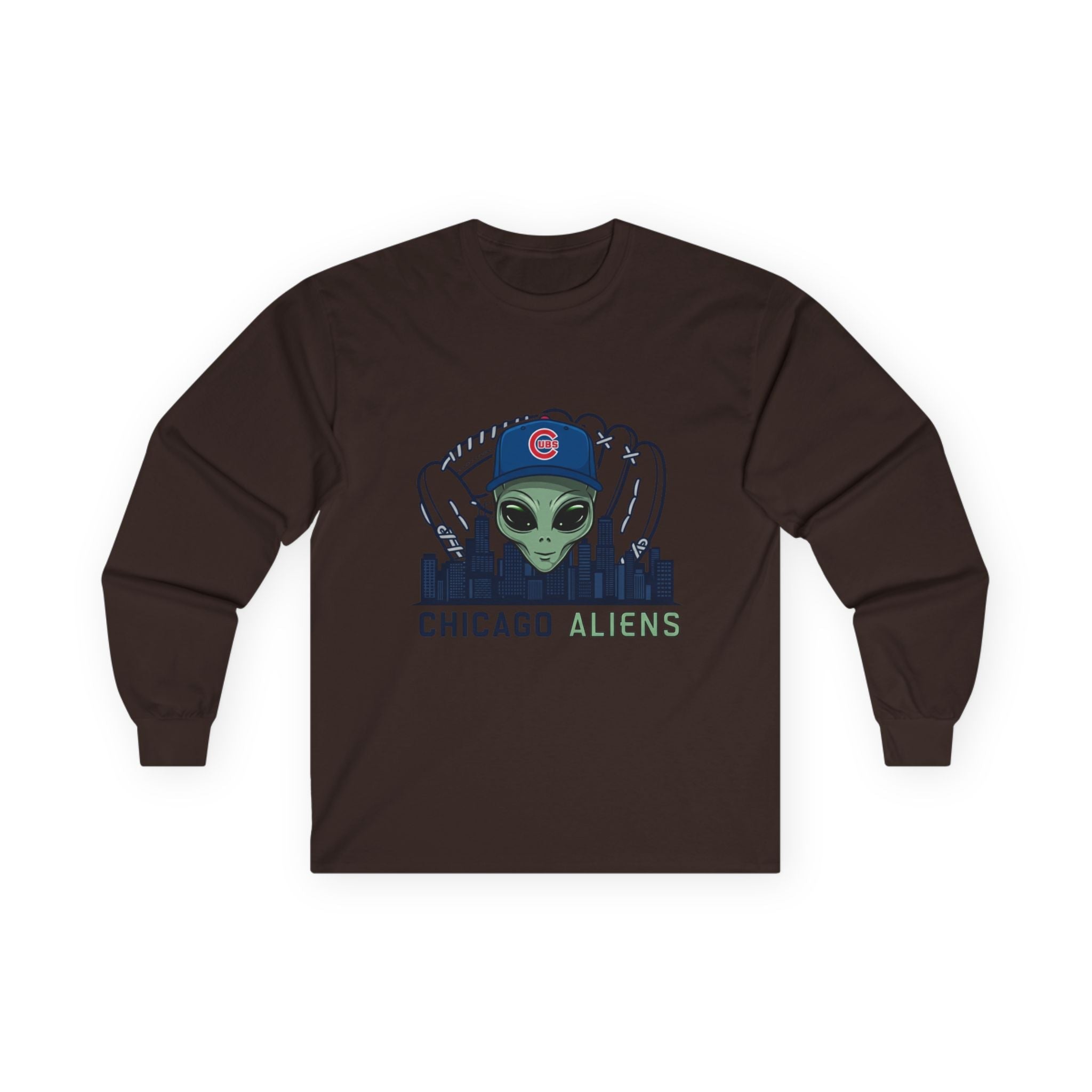 Chicago Aliens Long Sleeve Tee — Premium Ultra Cotton Unisex Shirt Printify