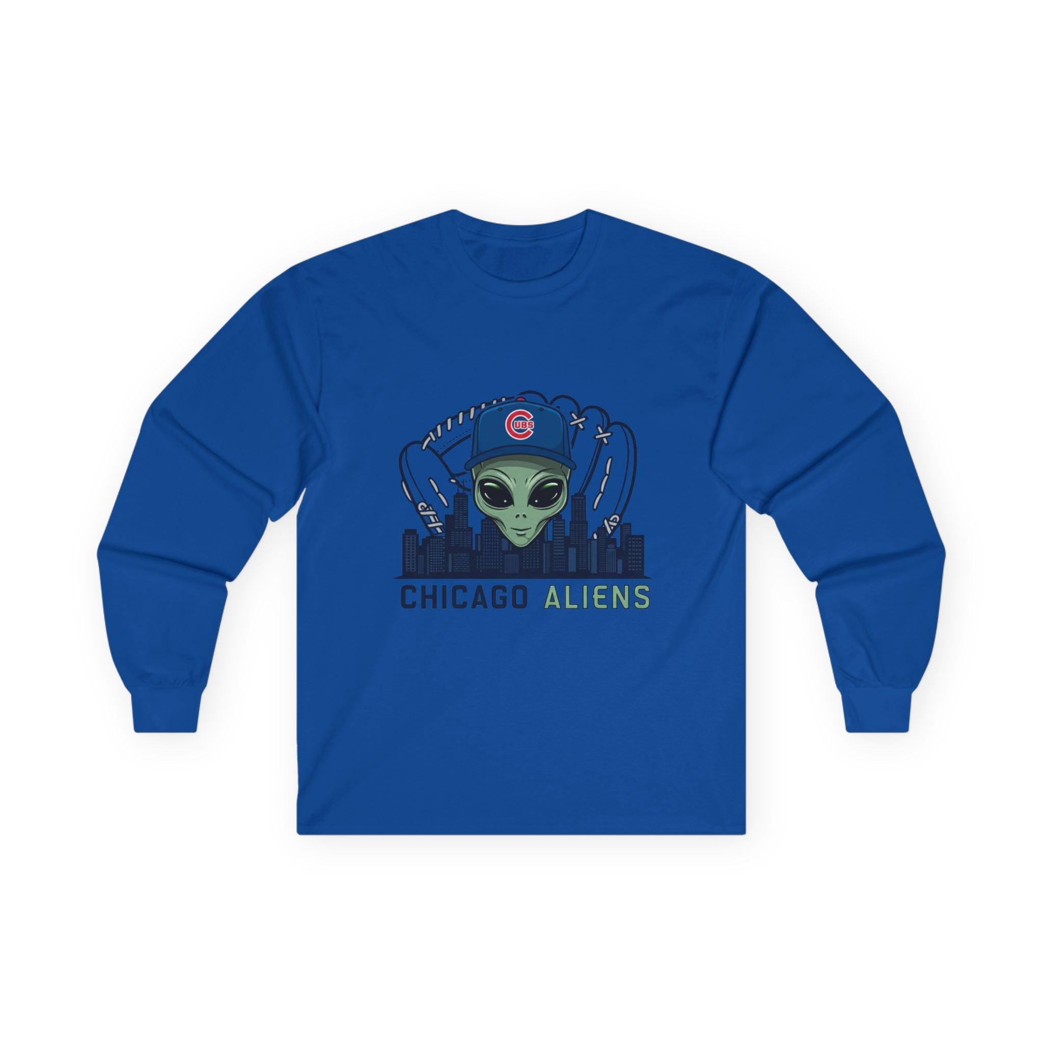 Chicago Aliens Long Sleeve Tee — Premium Ultra Cotton Unisex Shirt Printify