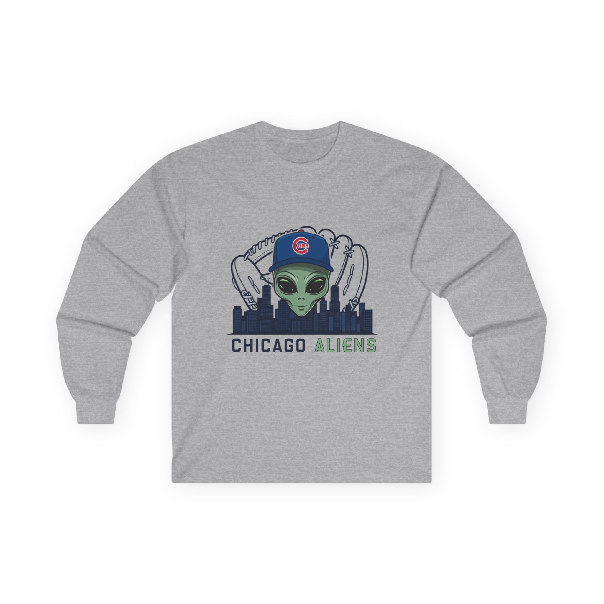 Chicago Aliens Long Sleeve Tee — Premium Ultra Cotton Unisex Shirt Printify