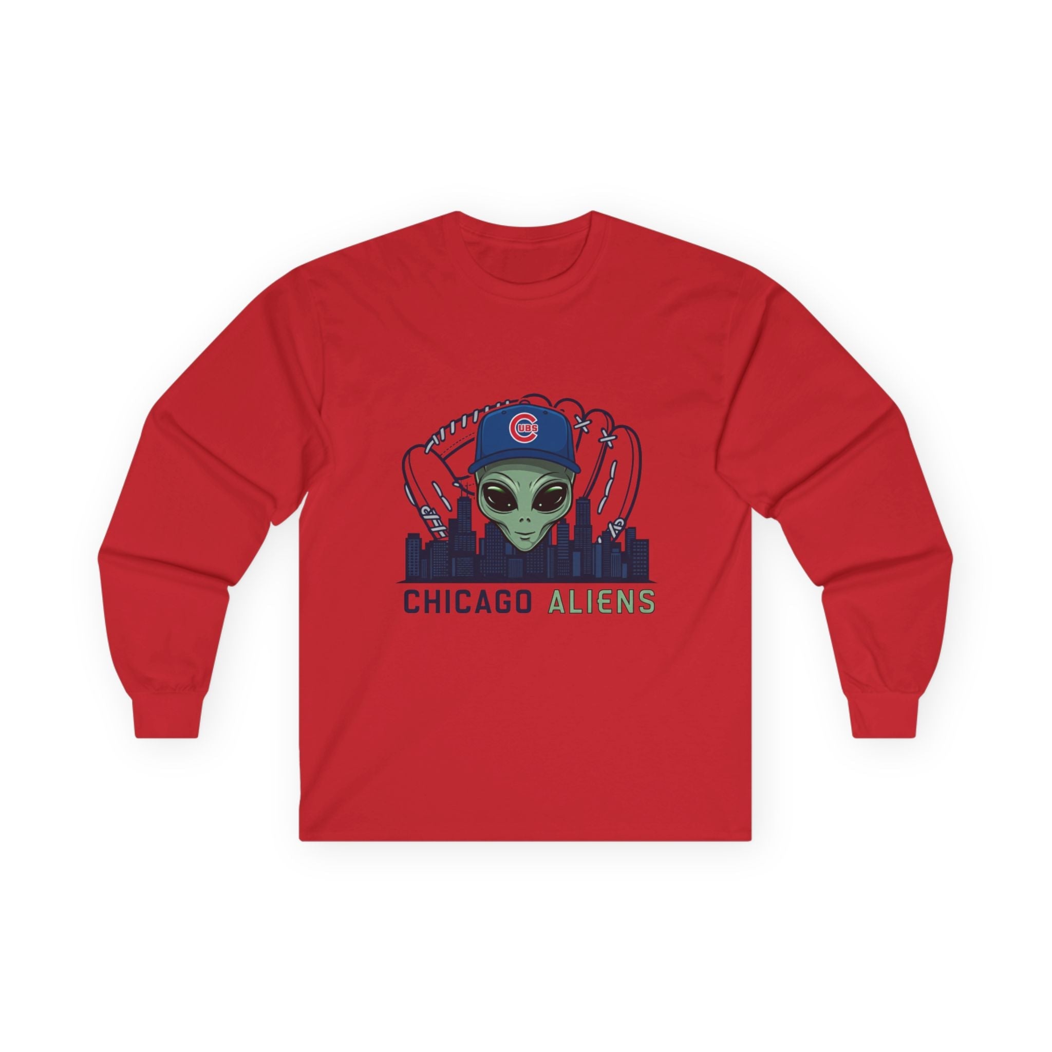 Chicago Aliens Long Sleeve Tee — Premium Ultra Cotton Unisex Shirt Printify