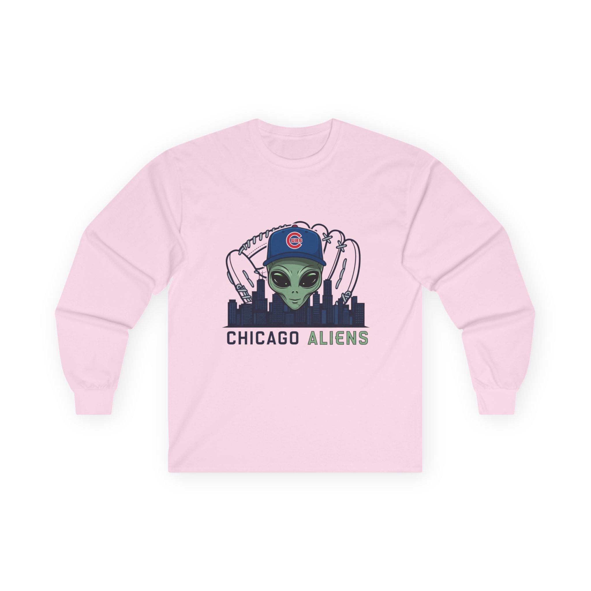 Chicago Aliens Long Sleeve Tee — Premium Ultra Cotton Unisex Shirt Printify