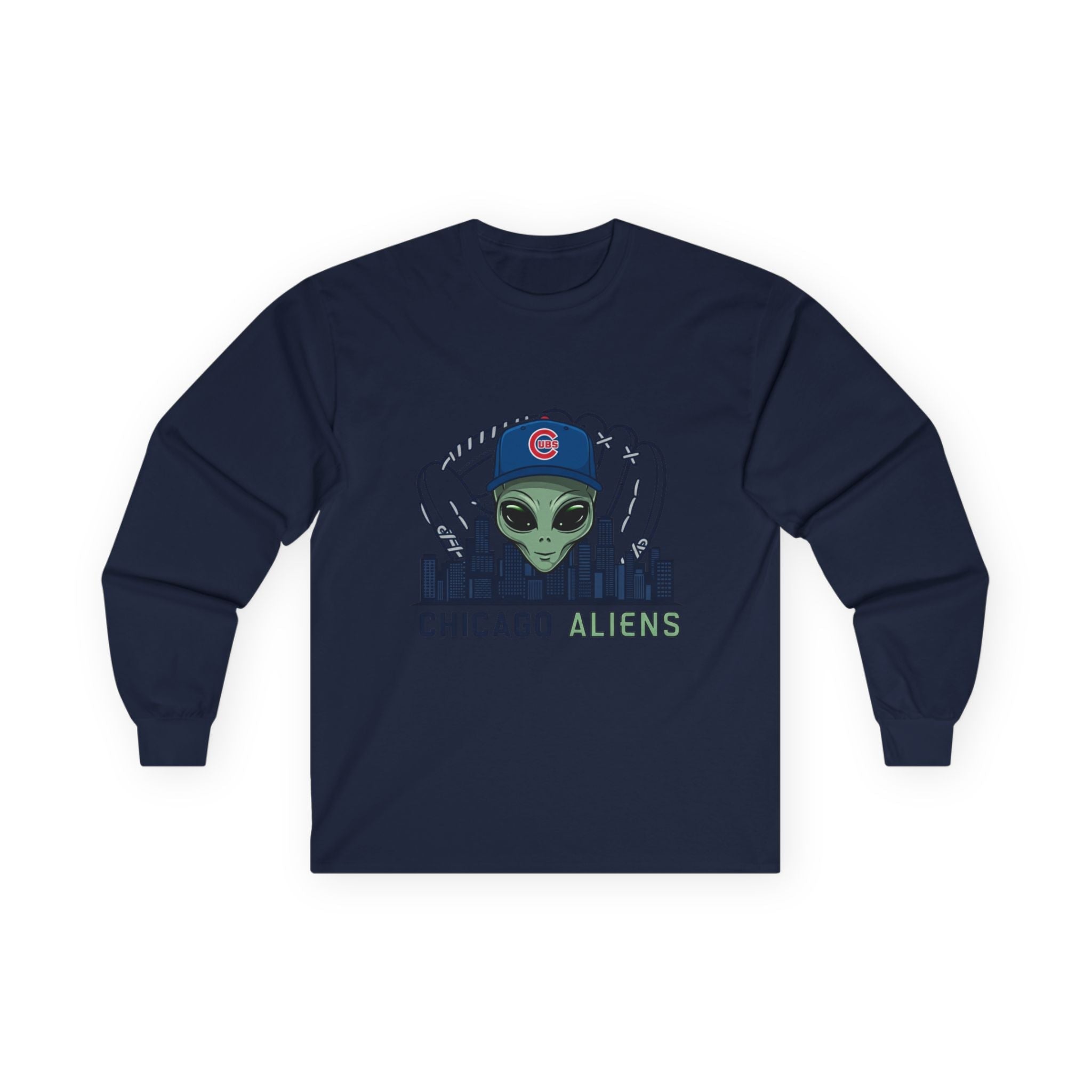 Chicago Aliens Long Sleeve Tee — Premium Ultra Cotton Unisex Shirt Printify