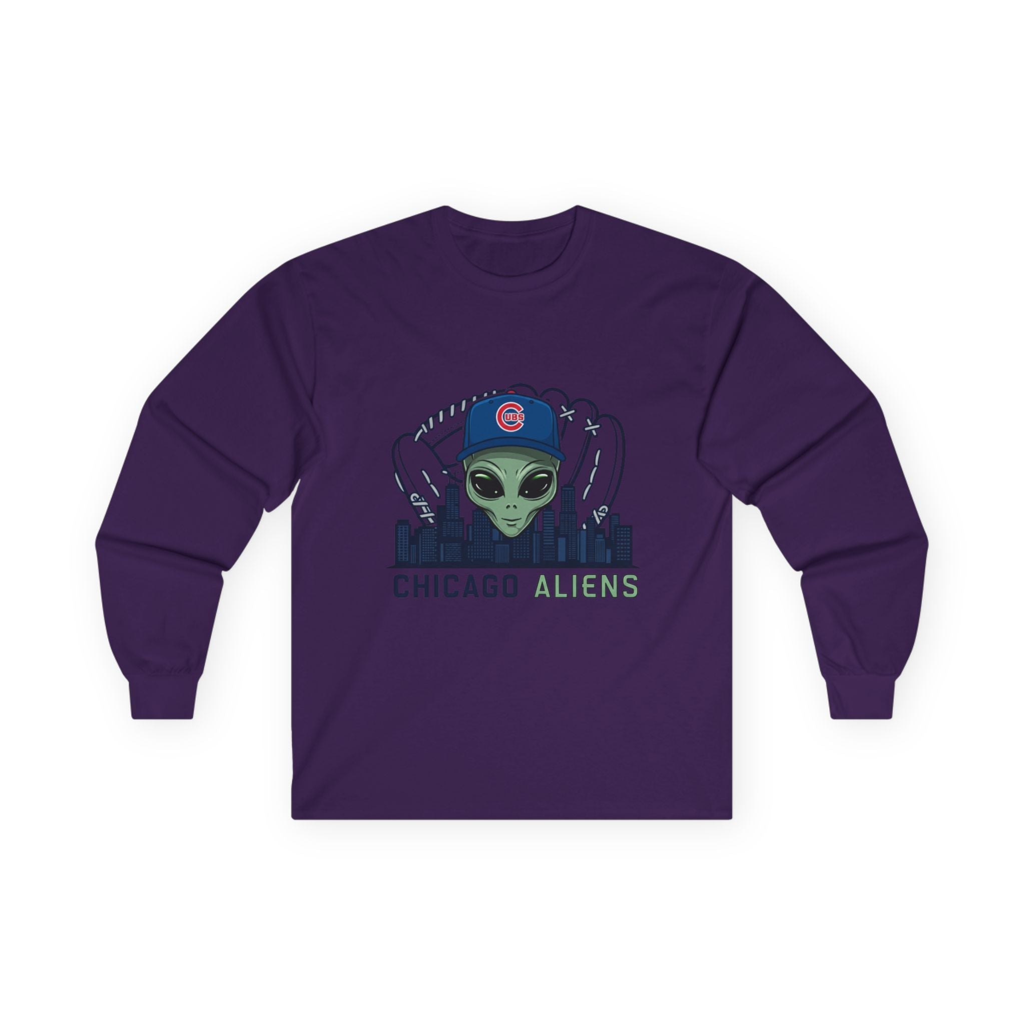 Chicago Aliens Long Sleeve Tee — Premium Ultra Cotton Unisex Shirt Printify