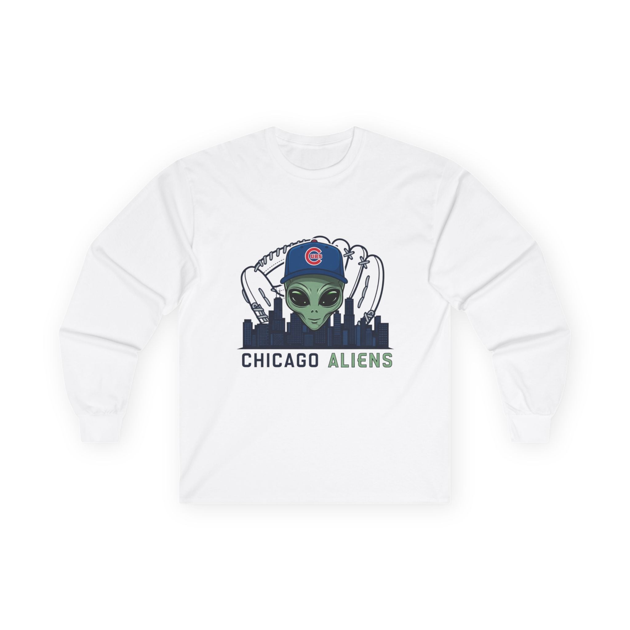 Chicago Aliens Long Sleeve Tee — Premium Ultra Cotton Unisex Shirt Printify
