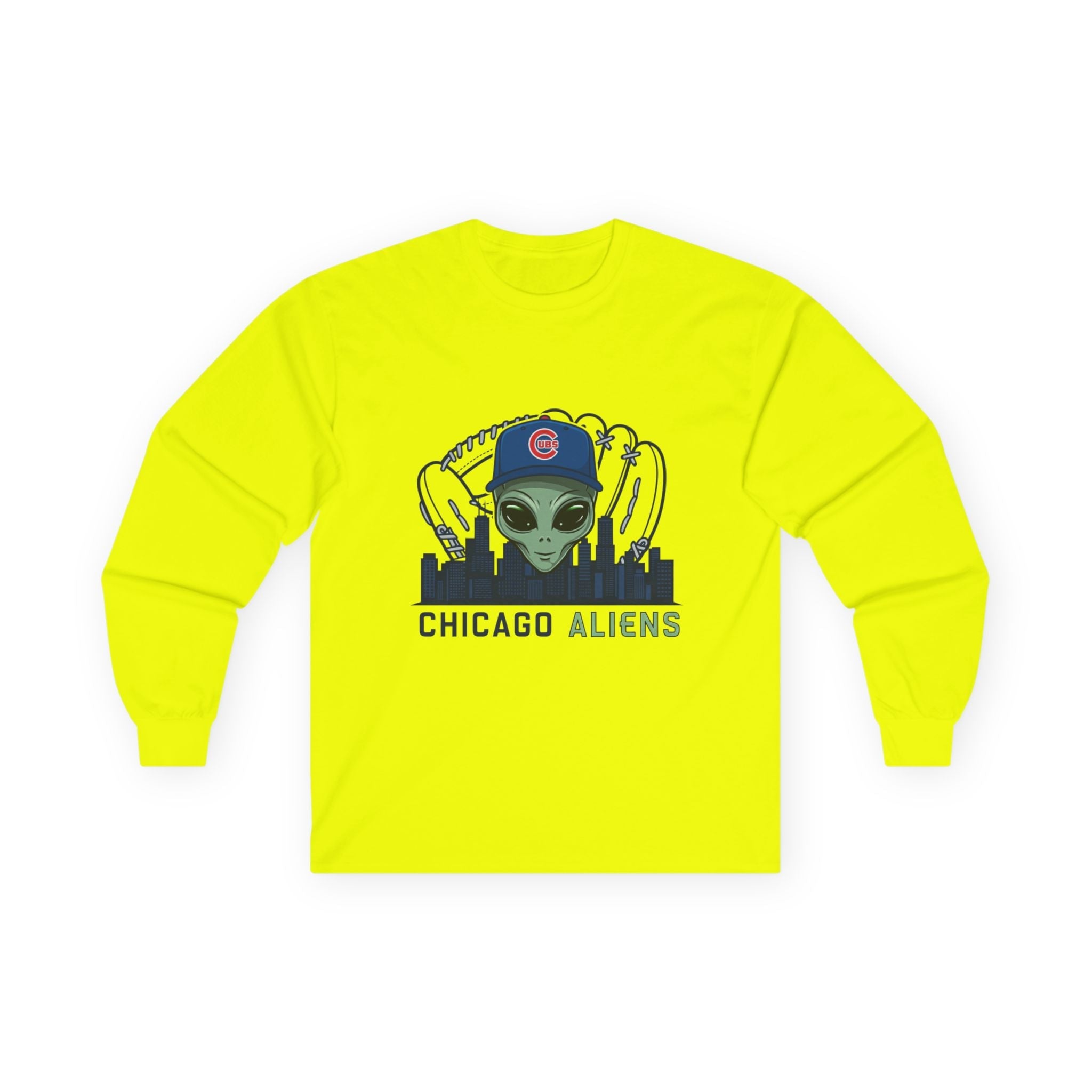 Chicago Aliens Long Sleeve Tee — Premium Ultra Cotton Unisex Shirt Printify