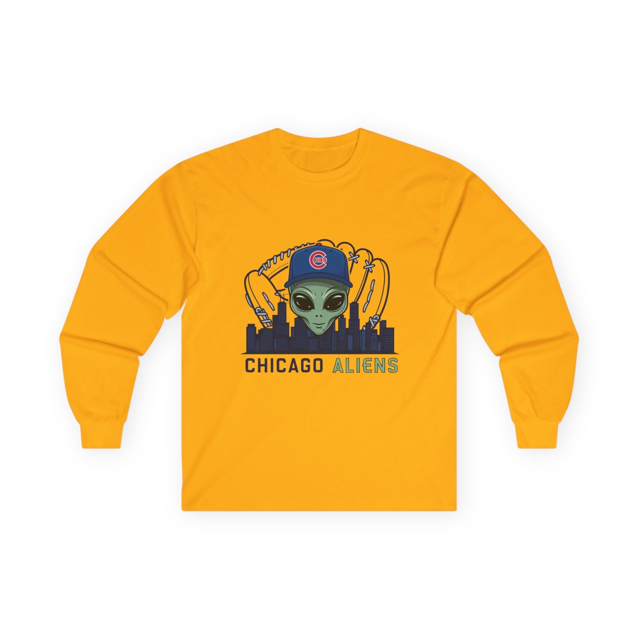 Chicago Aliens Long Sleeve Tee — Premium Ultra Cotton Unisex Shirt Printify