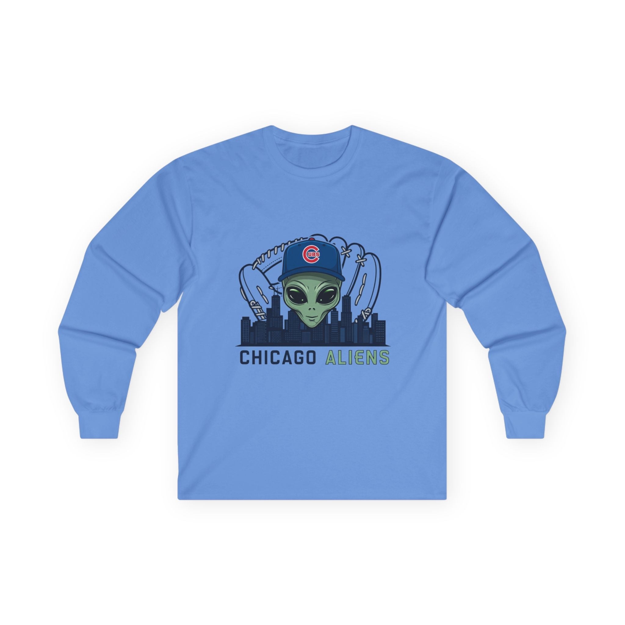 Chicago Aliens Long Sleeve Tee — Premium Ultra Cotton Unisex Shirt Printify