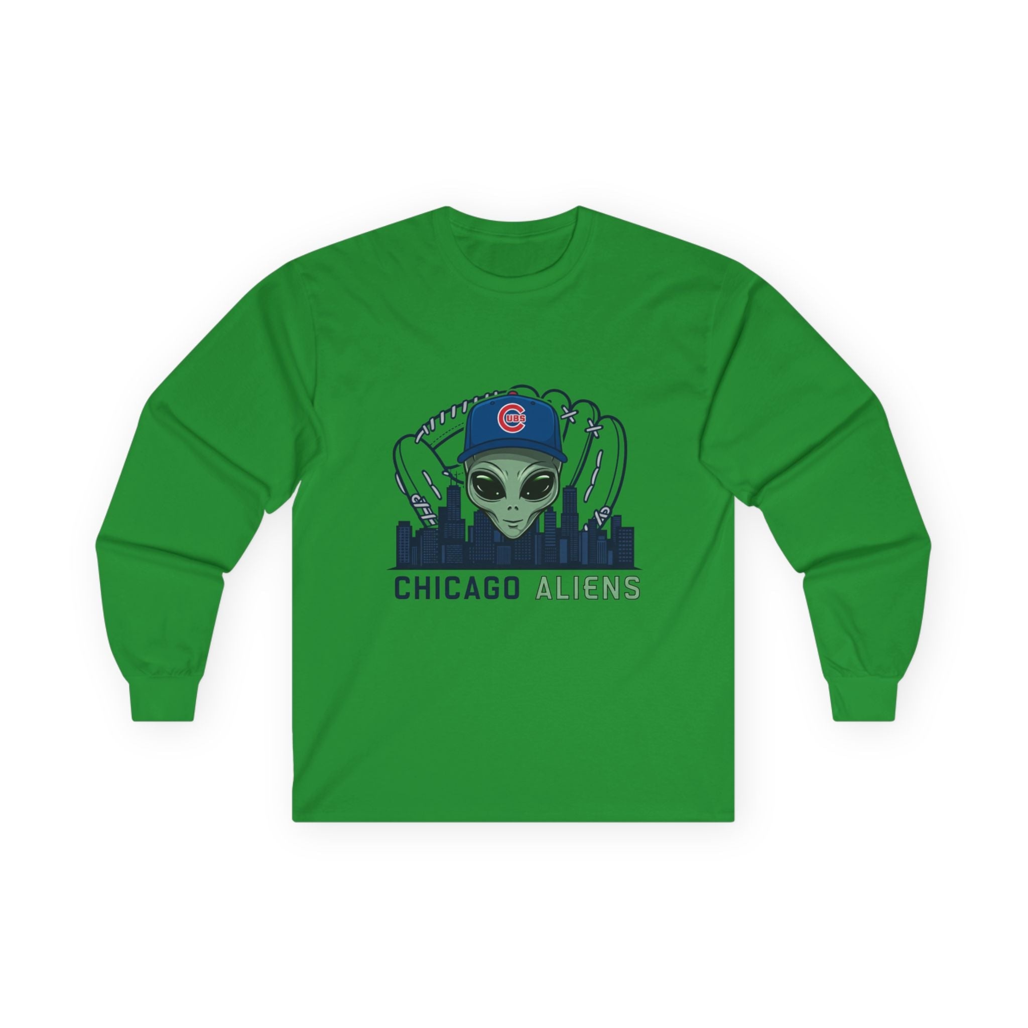 Chicago Aliens Long Sleeve Tee — Premium Ultra Cotton Unisex Shirt Printify
