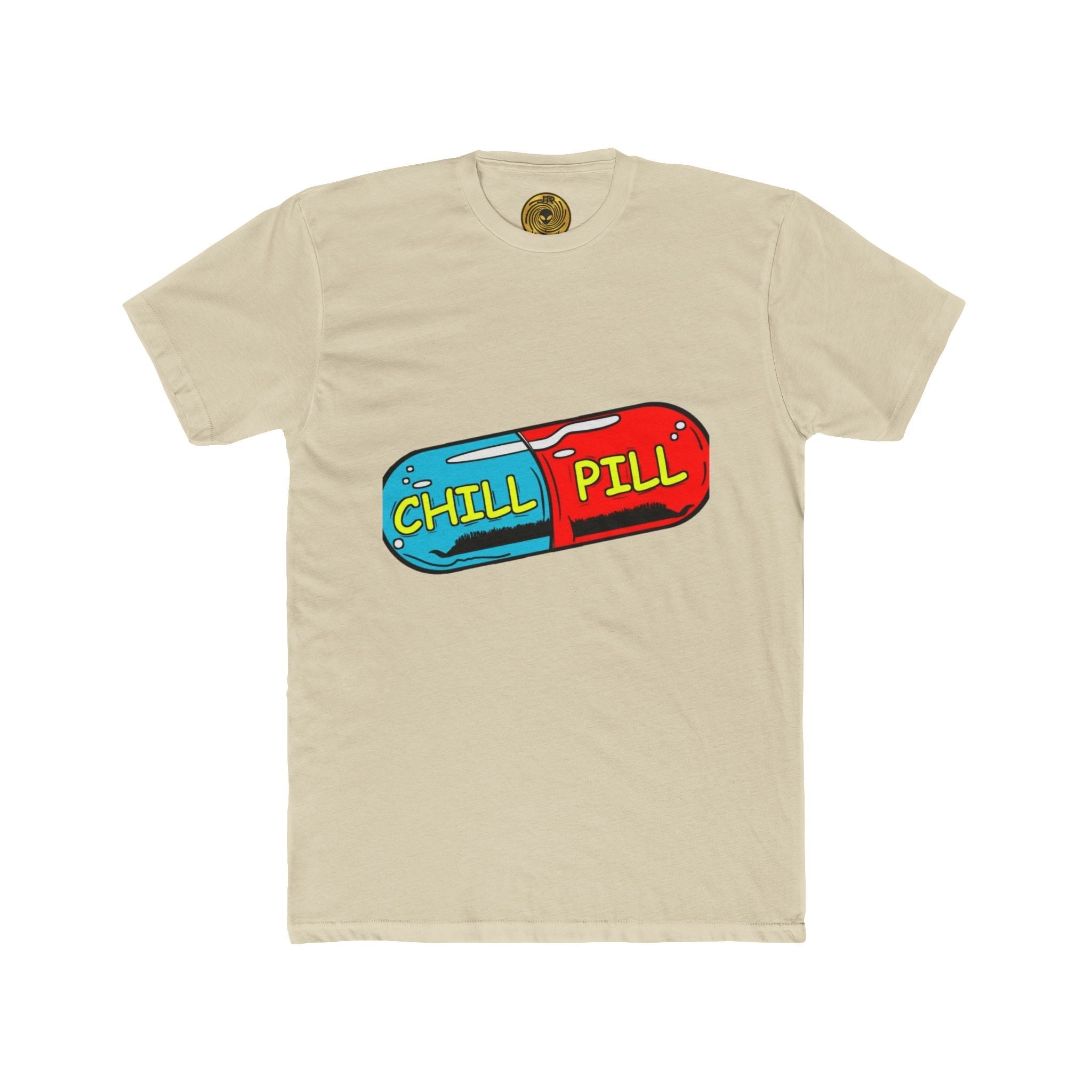 Chill Pill Graphic Tee — Relaxed Vintage Vibe T-Shirt Printify