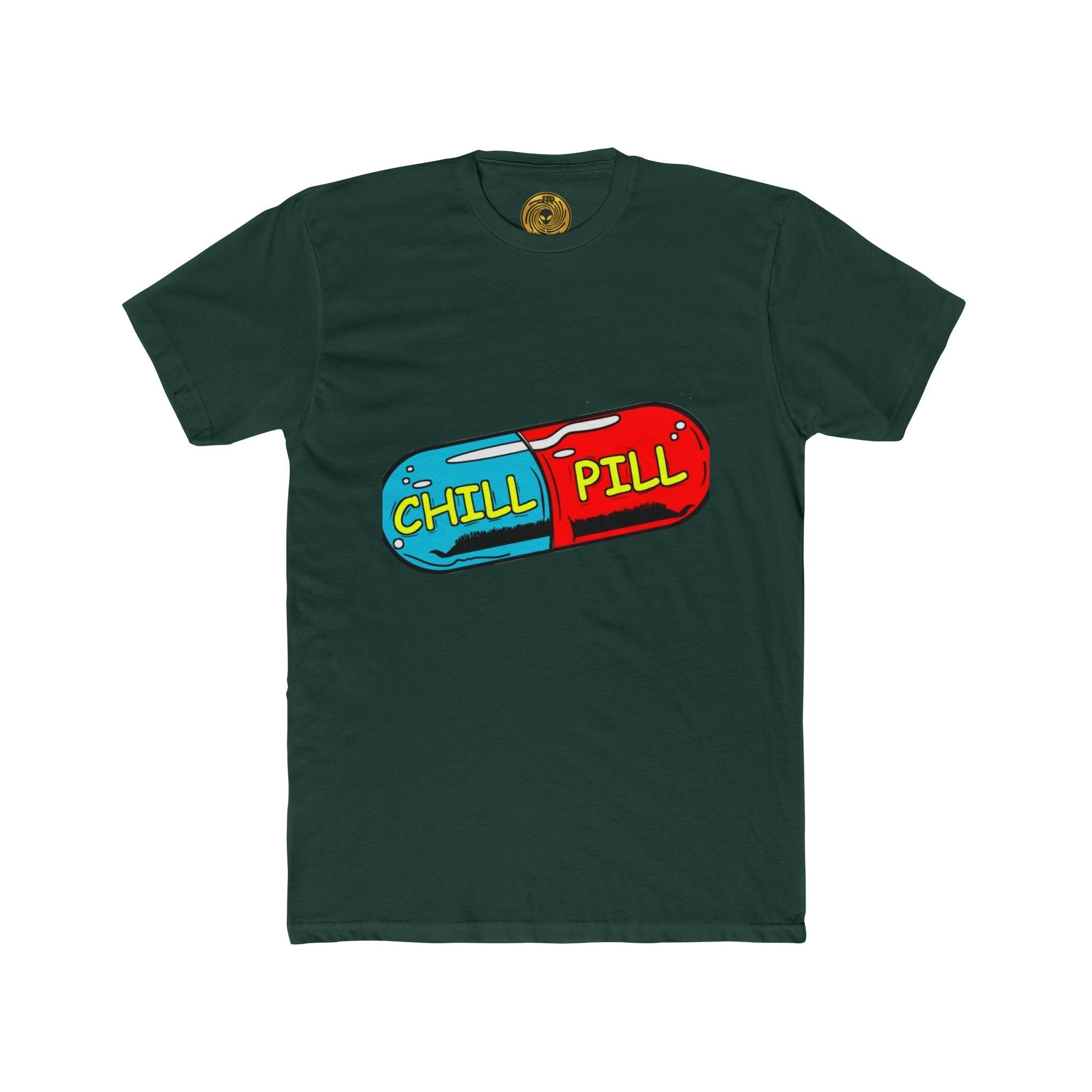 Chill Pill Graphic Tee — Relaxed Vintage Vibe T-Shirt Printify