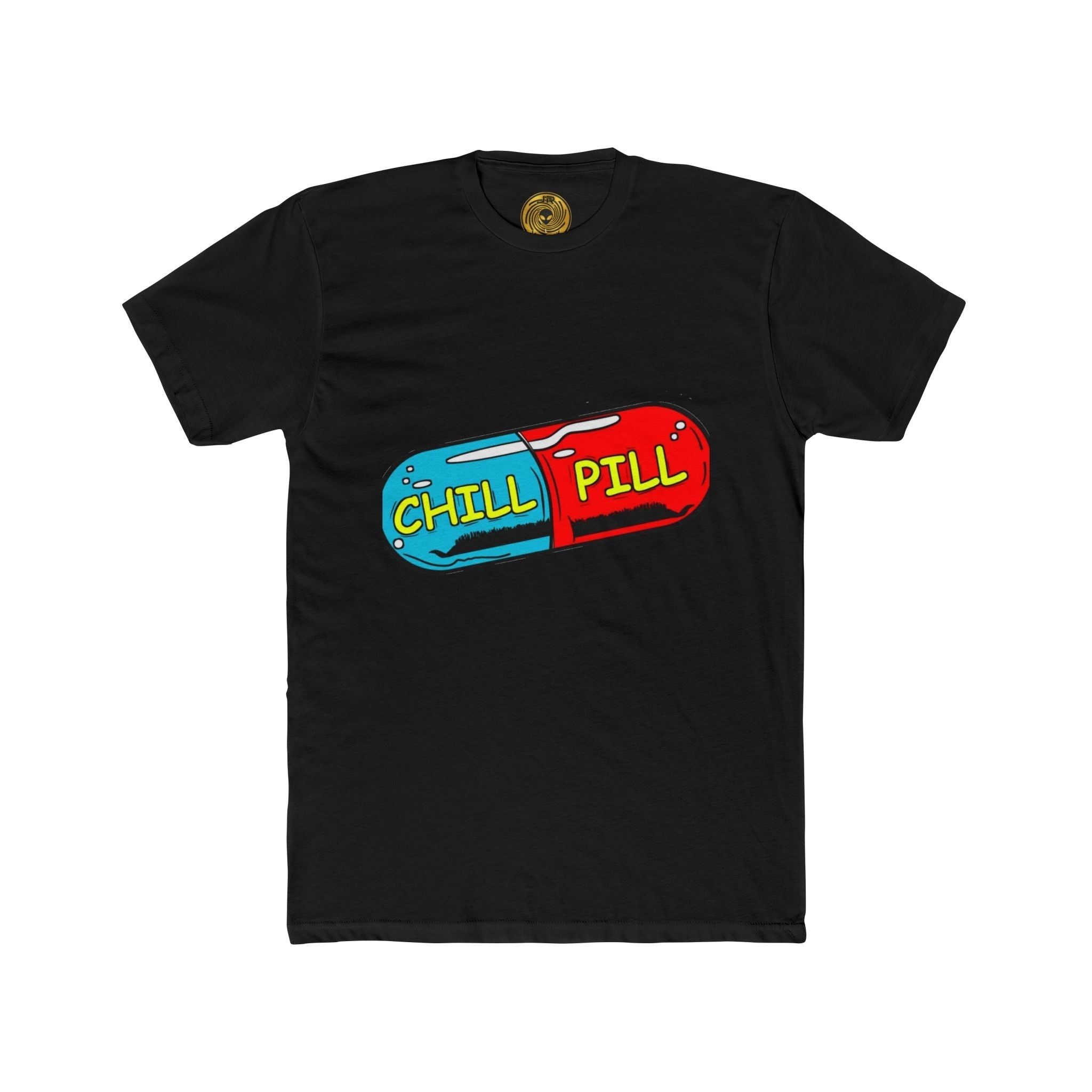 Chill Pill Graphic Tee — Relaxed Vintage Vibe T-Shirt Printify