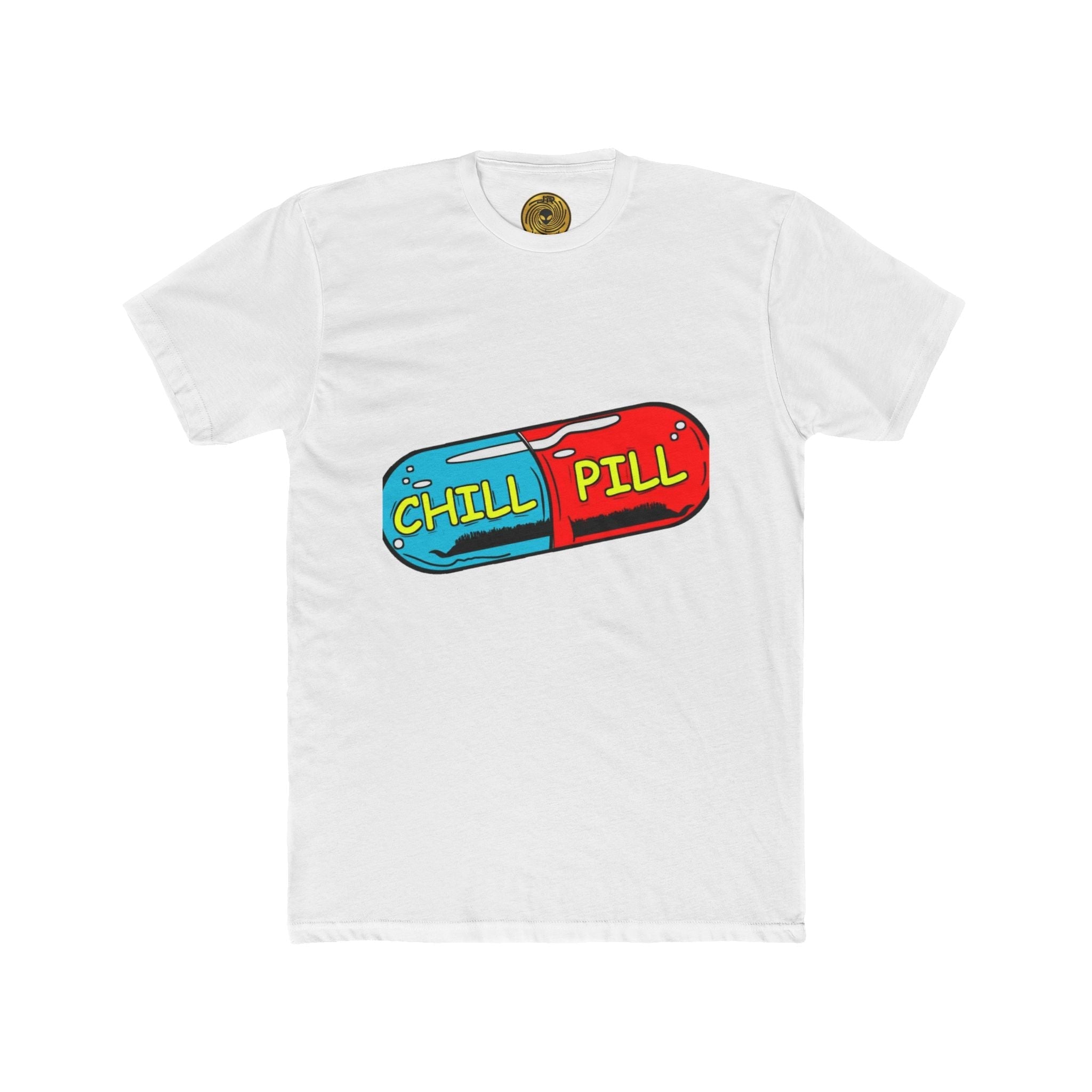 Chill Pill Graphic Tee — Relaxed Vintage Vibe T-Shirt Printify