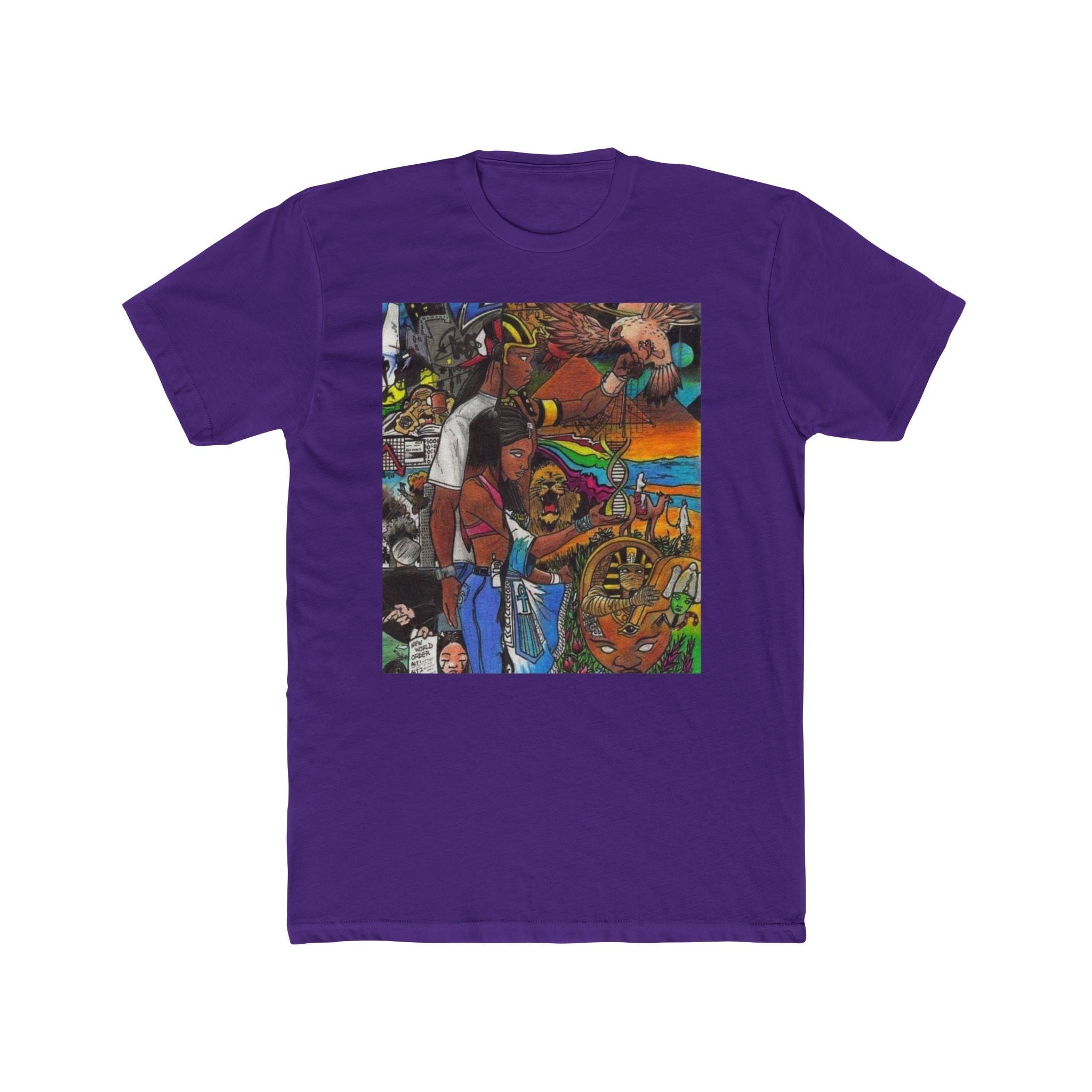 Colorful Artistic Unisex Crew Tee - Unique Graphic T-Shirt for Art Lovers, Casual Wear, Gift for Creatives, Everyday Style, Festival Apparel Printify
