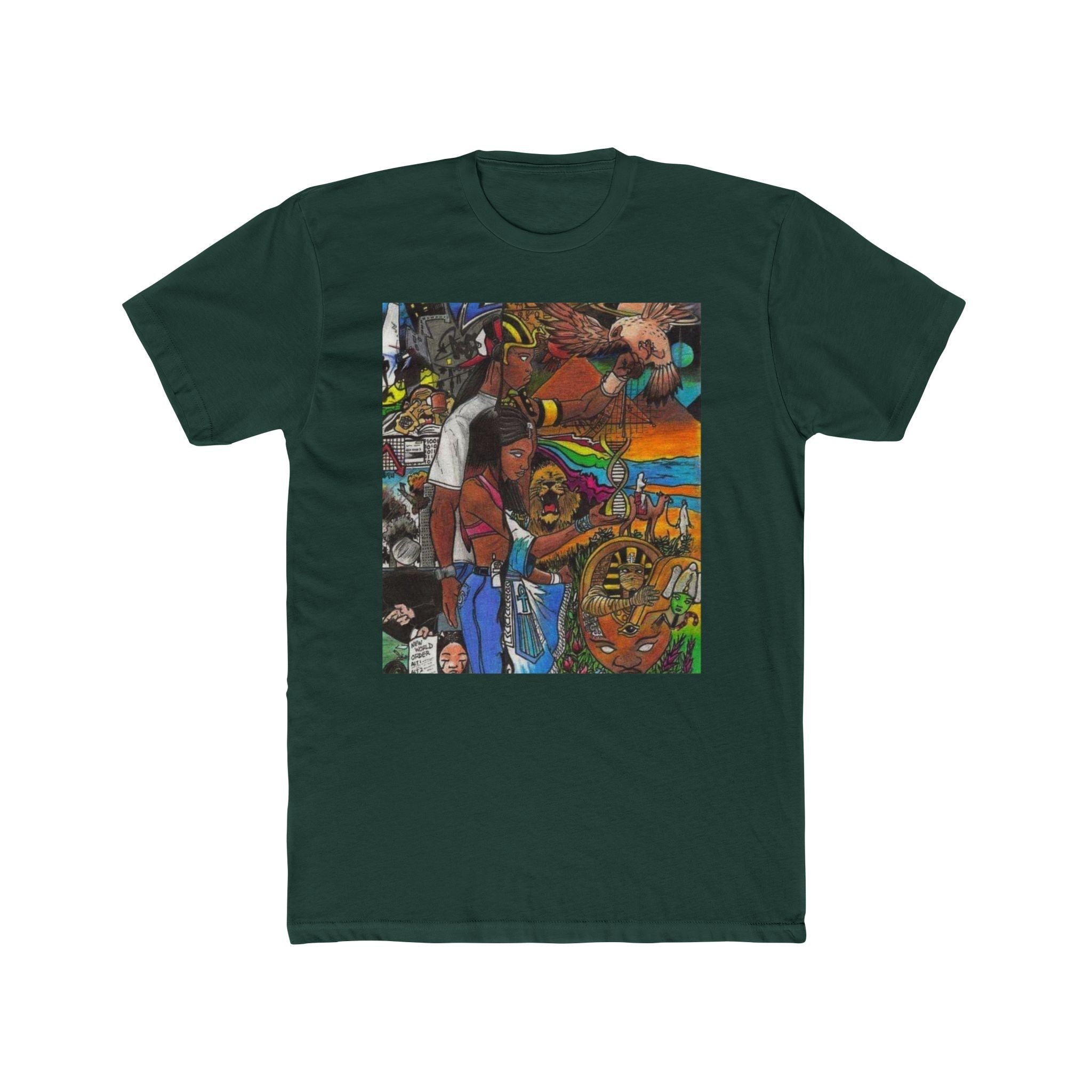 Colorful Artistic Unisex Crew Tee - Unique Graphic T-Shirt for Art Lovers, Casual Wear, Gift for Creatives, Everyday Style, Festival Apparel Printify