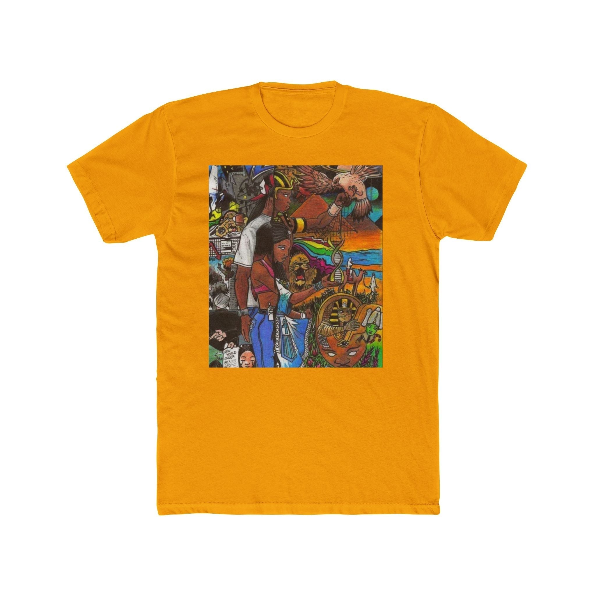 Colorful Artistic Unisex Crew Tee - Unique Graphic T-Shirt for Art Lovers, Casual Wear, Gift for Creatives, Everyday Style, Festival Apparel Printify