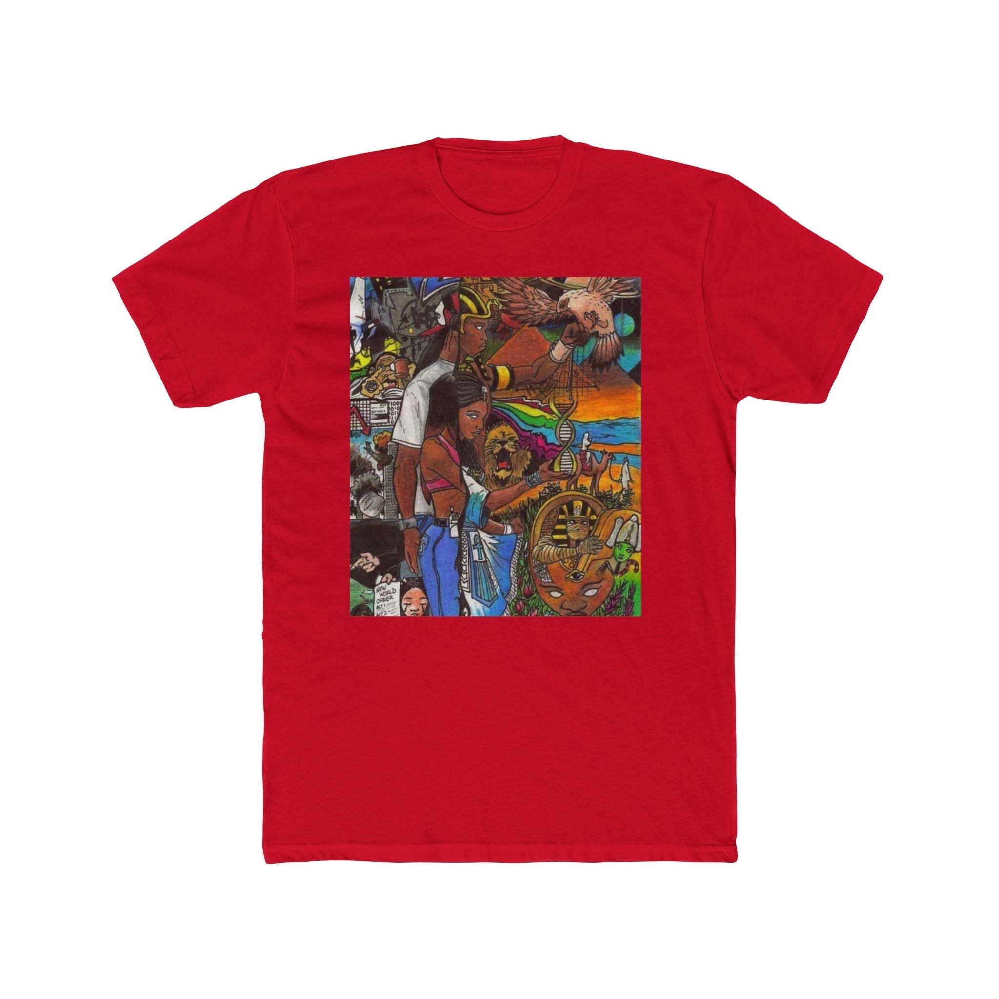 Colorful Artistic Unisex Crew Tee - Unique Graphic T-Shirt for Art Lovers, Casual Wear, Gift for Creatives, Everyday Style, Festival Apparel Printify