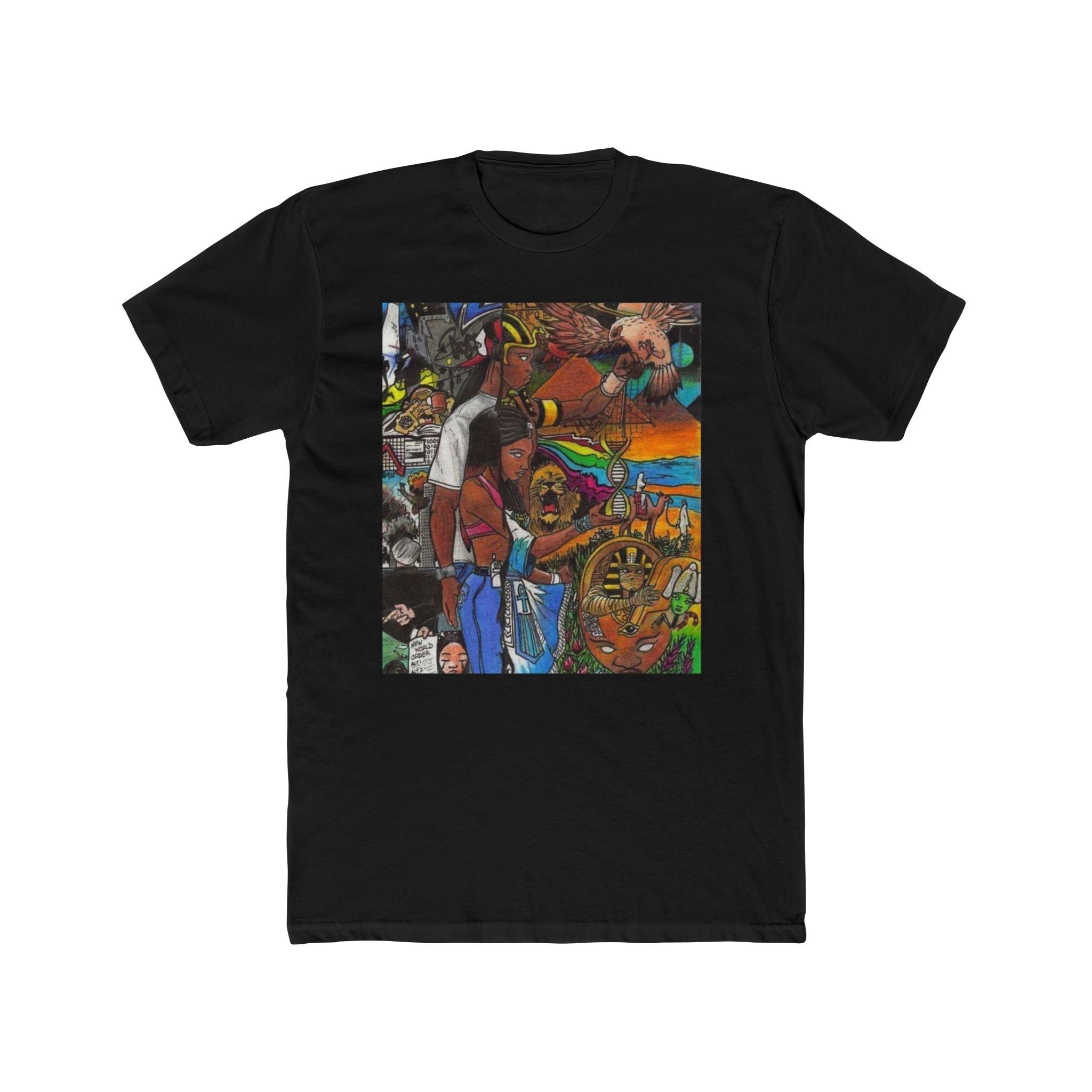 Colorful Artistic Unisex Crew Tee - Unique Graphic T-Shirt for Art Lovers, Casual Wear, Gift for Creatives, Everyday Style, Festival Apparel Printify