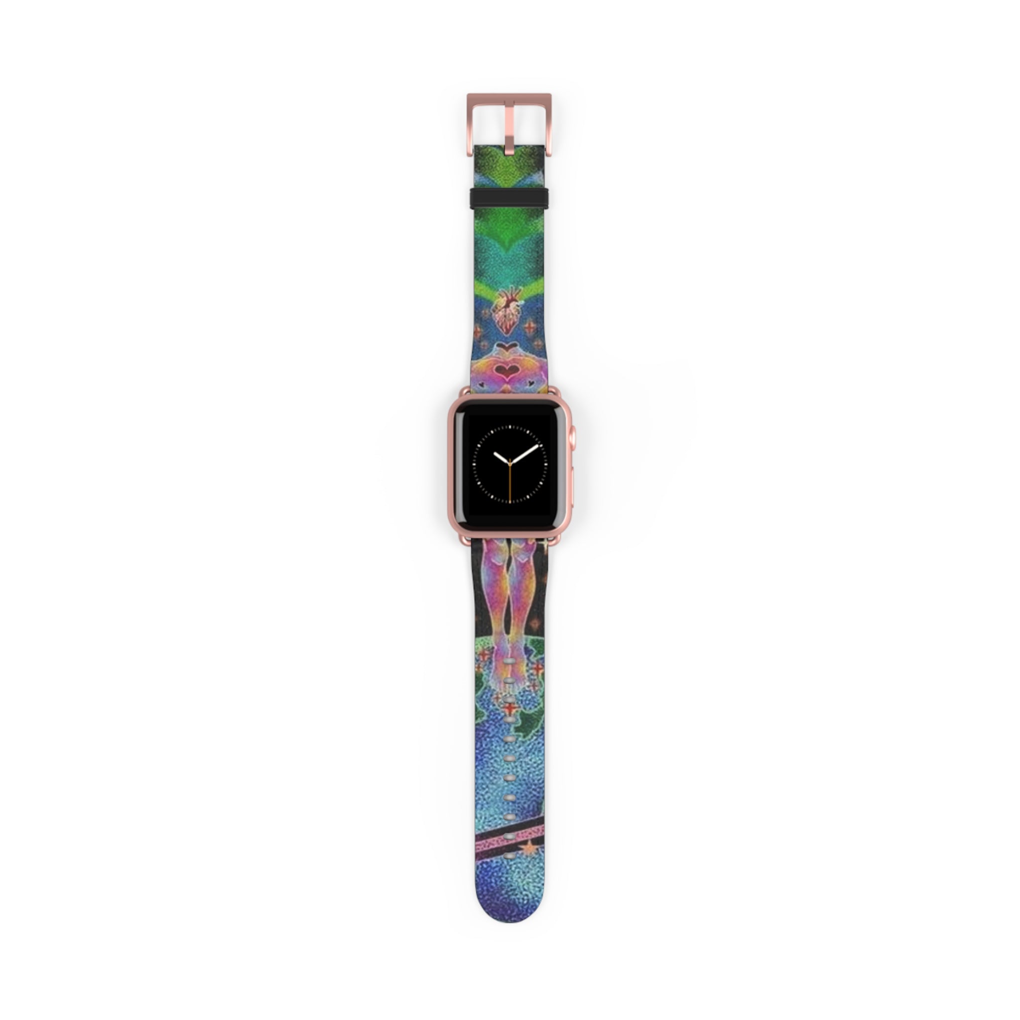 Colorful Artistic Watch Band for Fitness & Everyday Style, Apple Watch Strap, Vibrant Accessory for Yoga and Sports, Gift for Her Printify