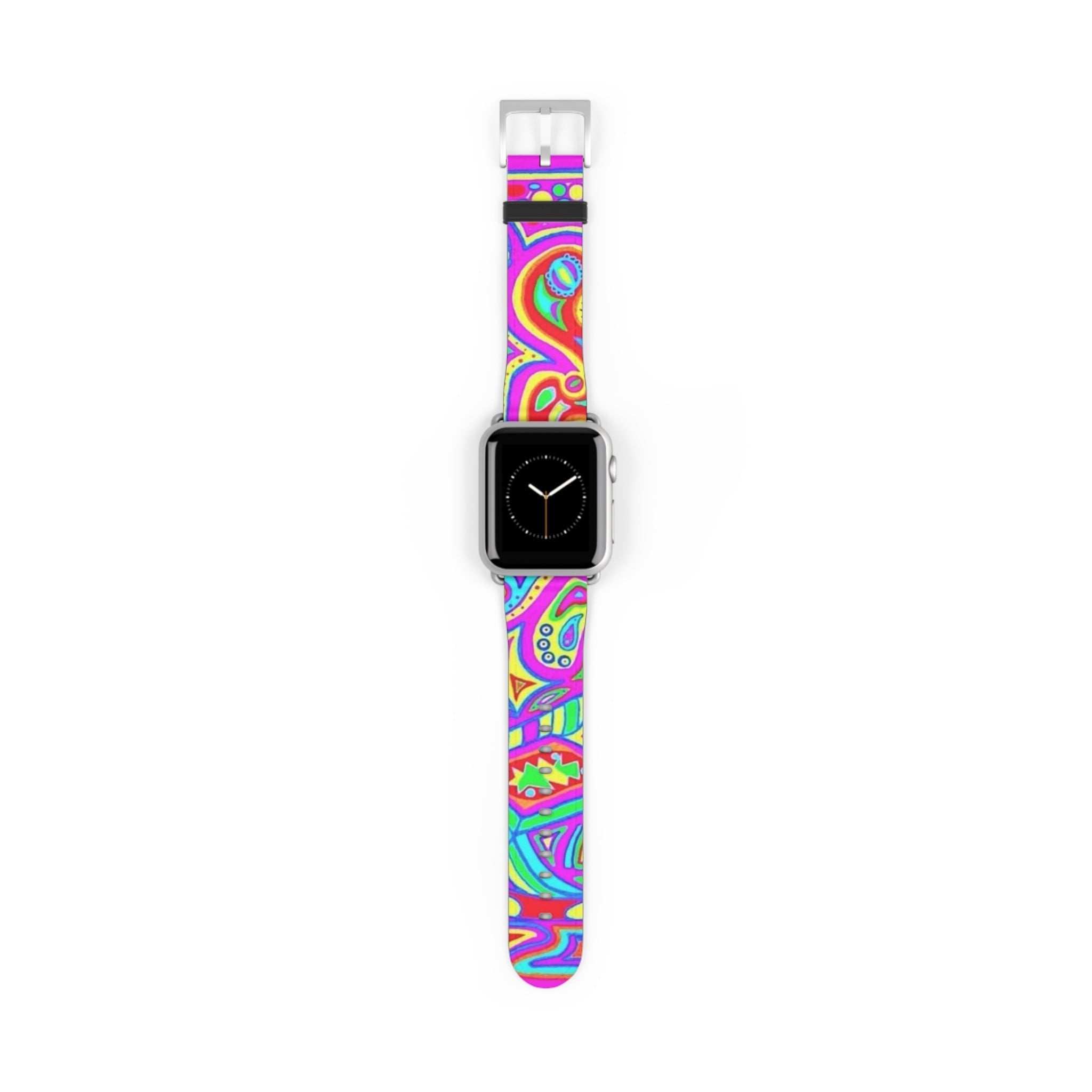 Colorful Bohemian Watch Band, Stylish Smartwatch Strap, Funky Accessory for Festival Lovers, Vibrant Wristband for Everyday Wear, Perfect Printify