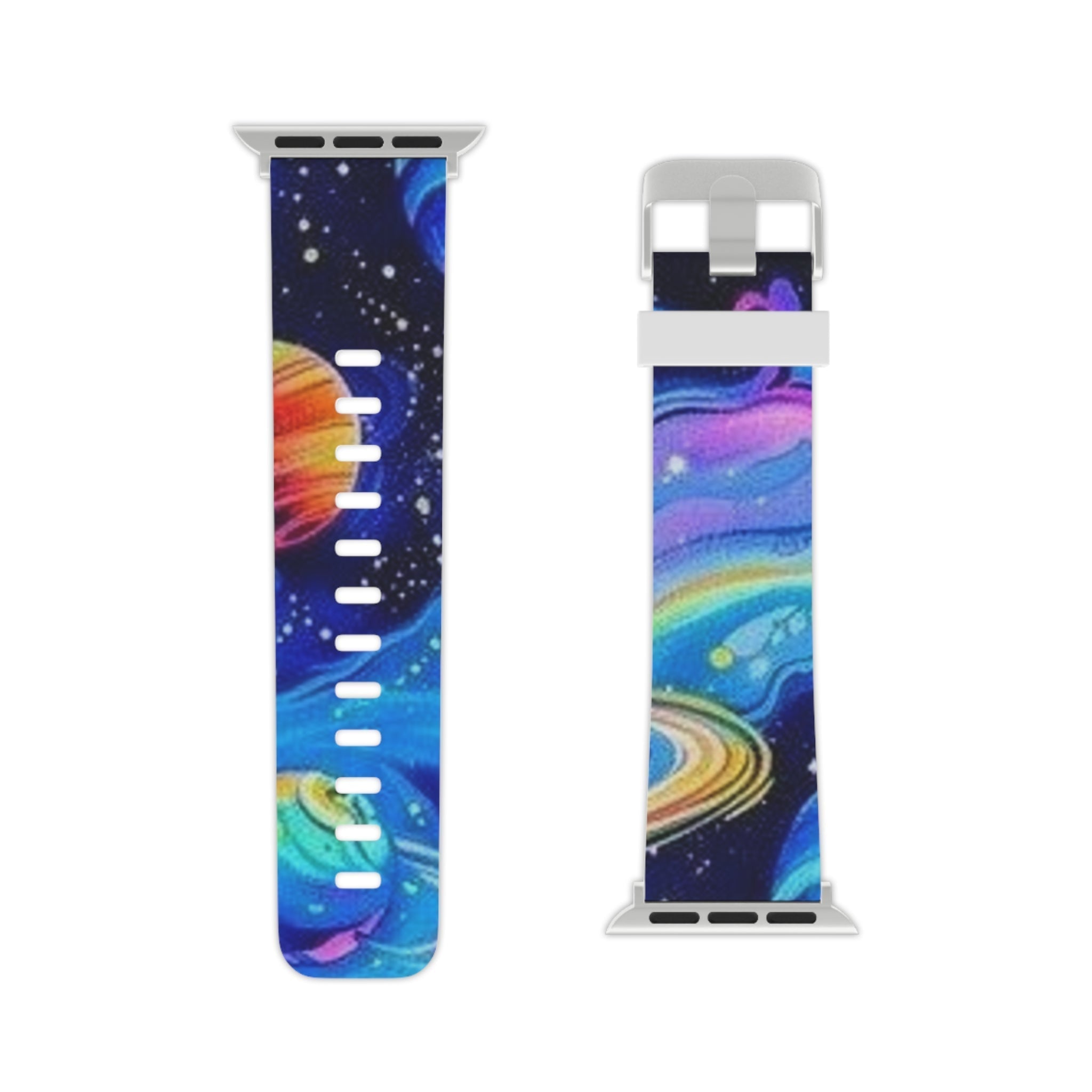 Colorful Galaxy Apple Watch Band, Space Themed Strap, Friendly for Kids & Adults, Perfect Gift for Star Lovers, Unique Accessory Printify